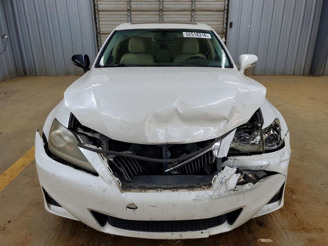 2011 Lexus Is 250 White vin: JTHBF5C20B5138806
