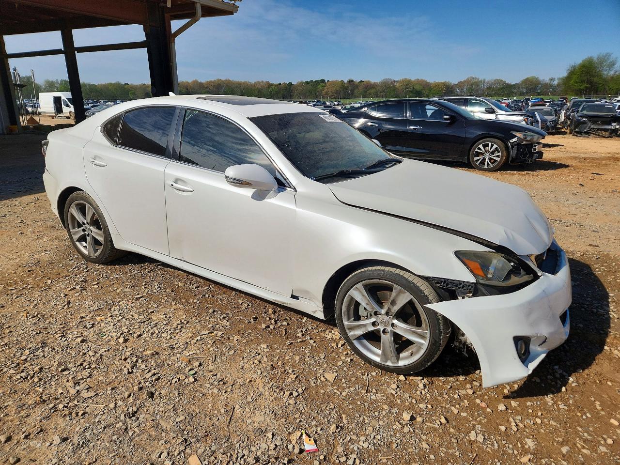 2011 Lexus Is 250 Base White vin: JTHBF5C20B5139857