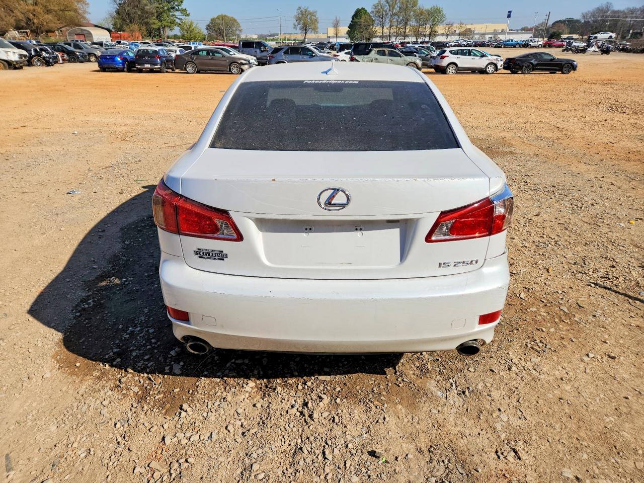 2011 Lexus Is 250 Base White vin: JTHBF5C20B5139857