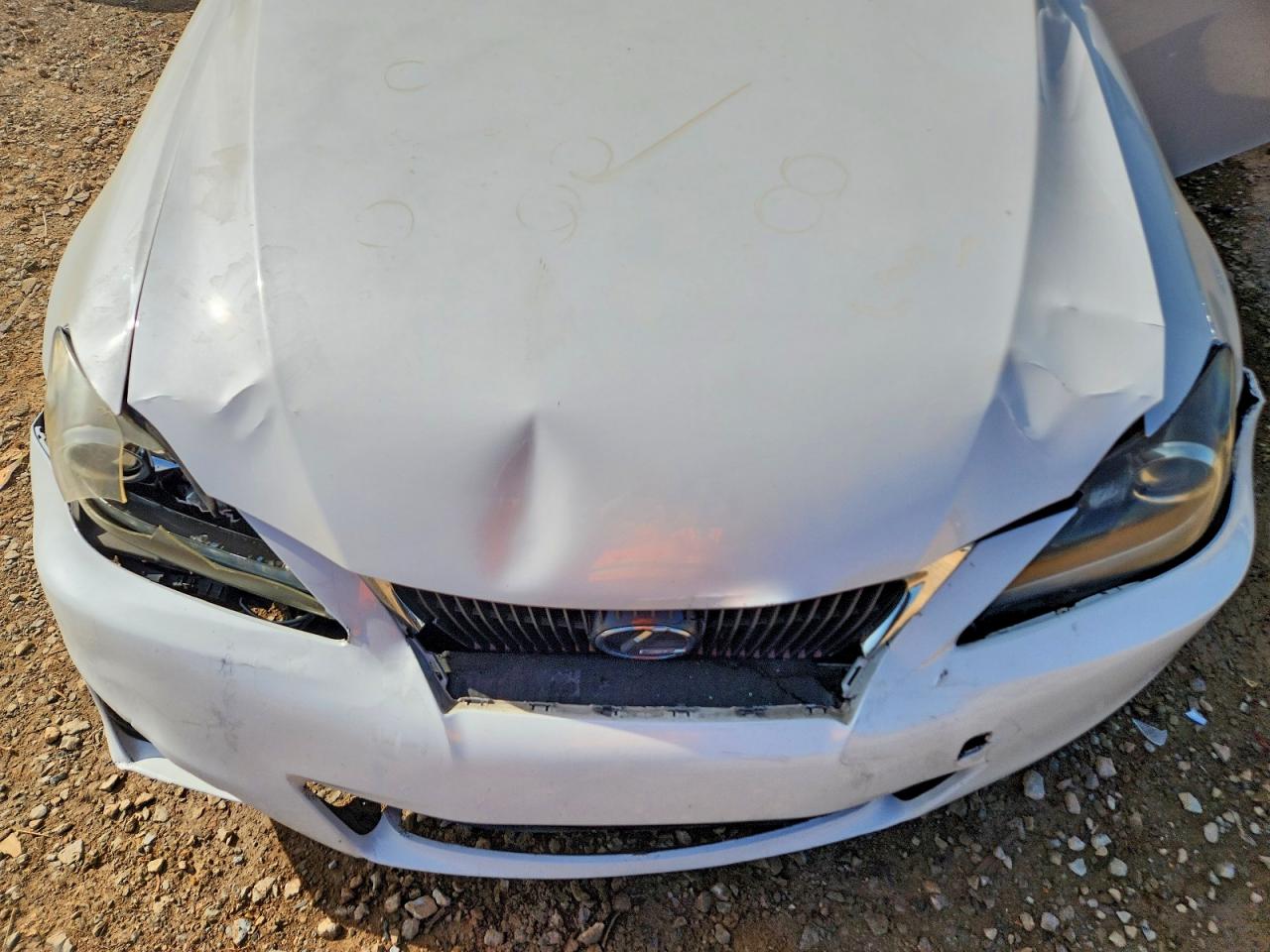 2011 Lexus Is 250 Base White vin: JTHBF5C20B5139857