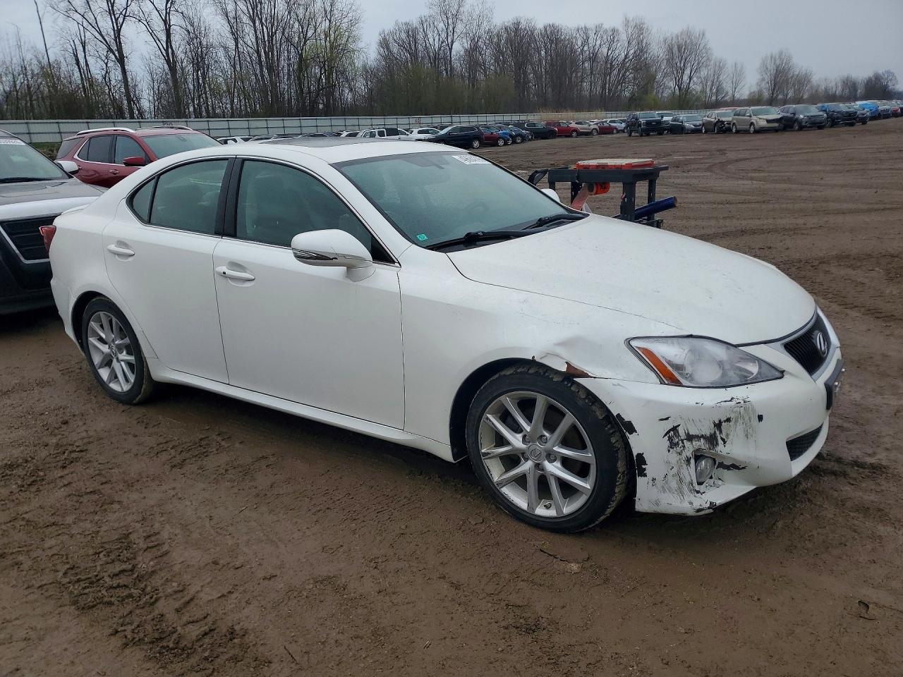 2011 Lexus Is 250 White vin: JTHBF5C20B5143990