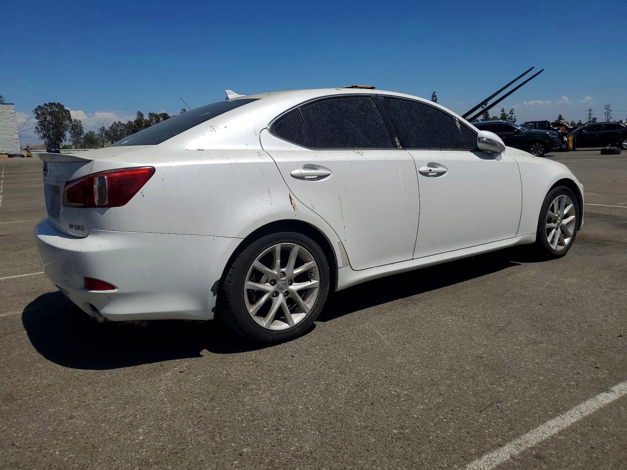 2011 Lexus Is 250 White vin: JTHBF5C20B5144279