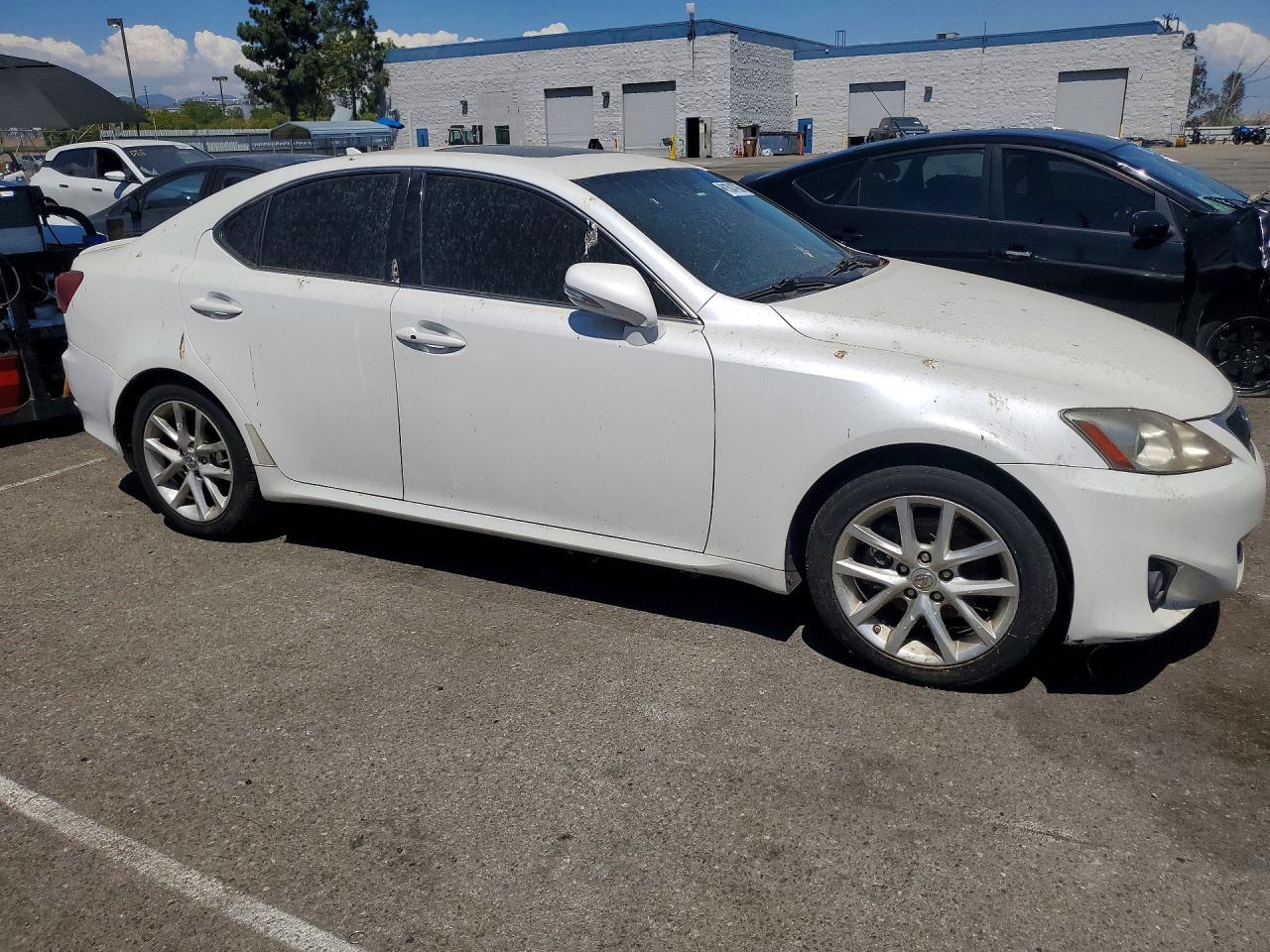 2011 Lexus Is 250 White vin: JTHBF5C20B5144279