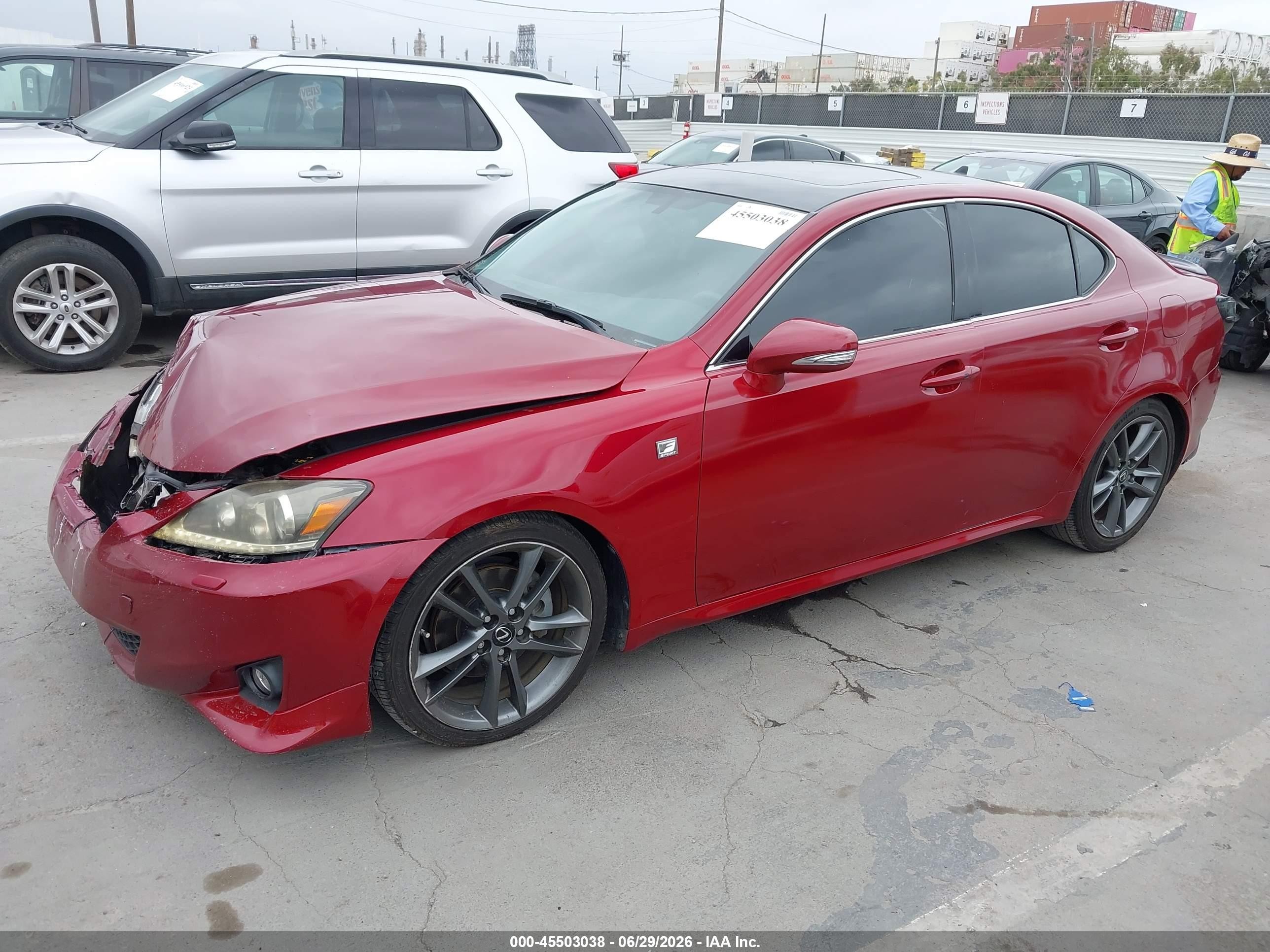 2011 Lexus Is 250   Burgundy vin: JTHBF5C20B5149790