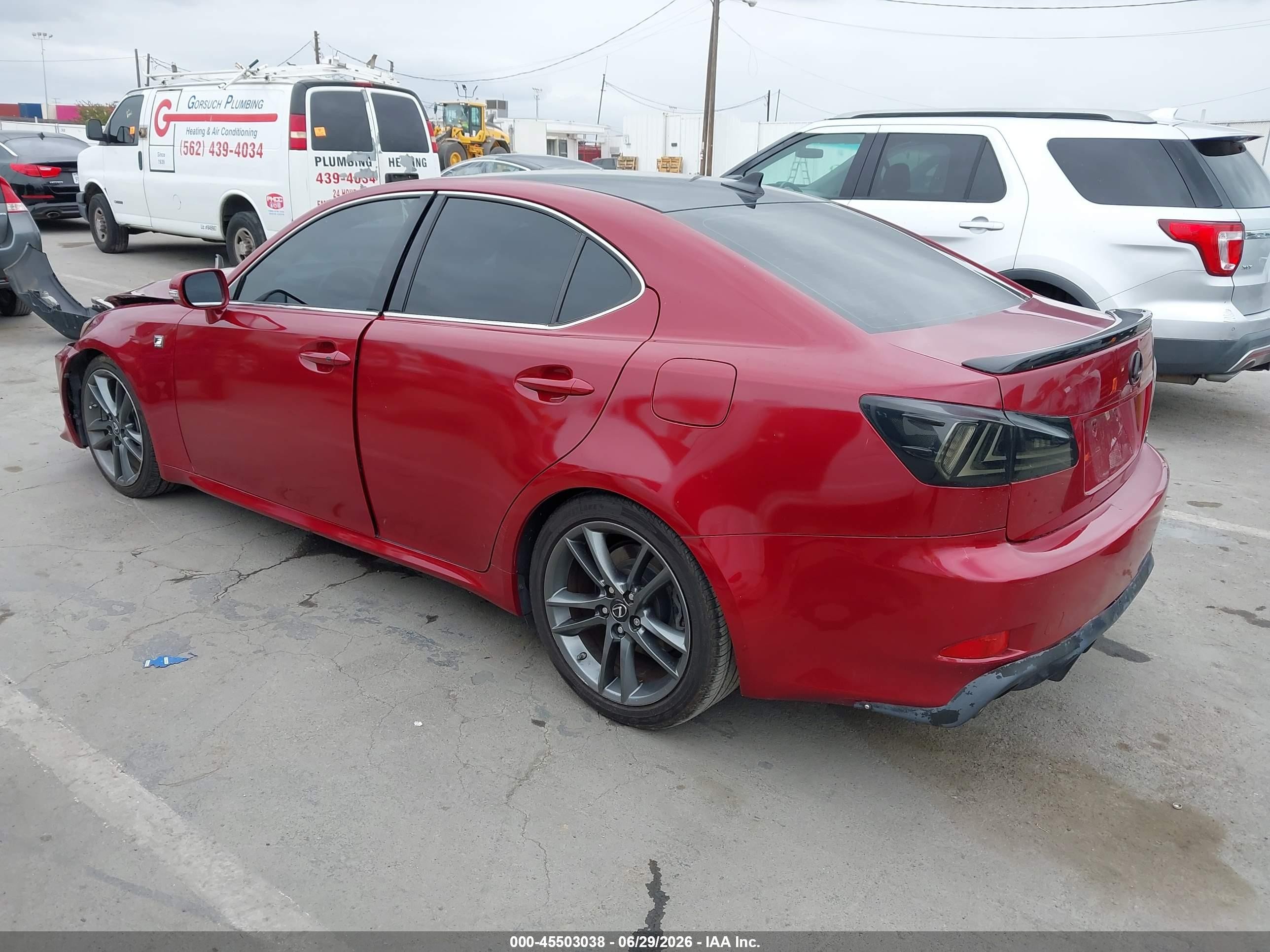 2011 Lexus Is 250   Burgundy vin: JTHBF5C20B5149790