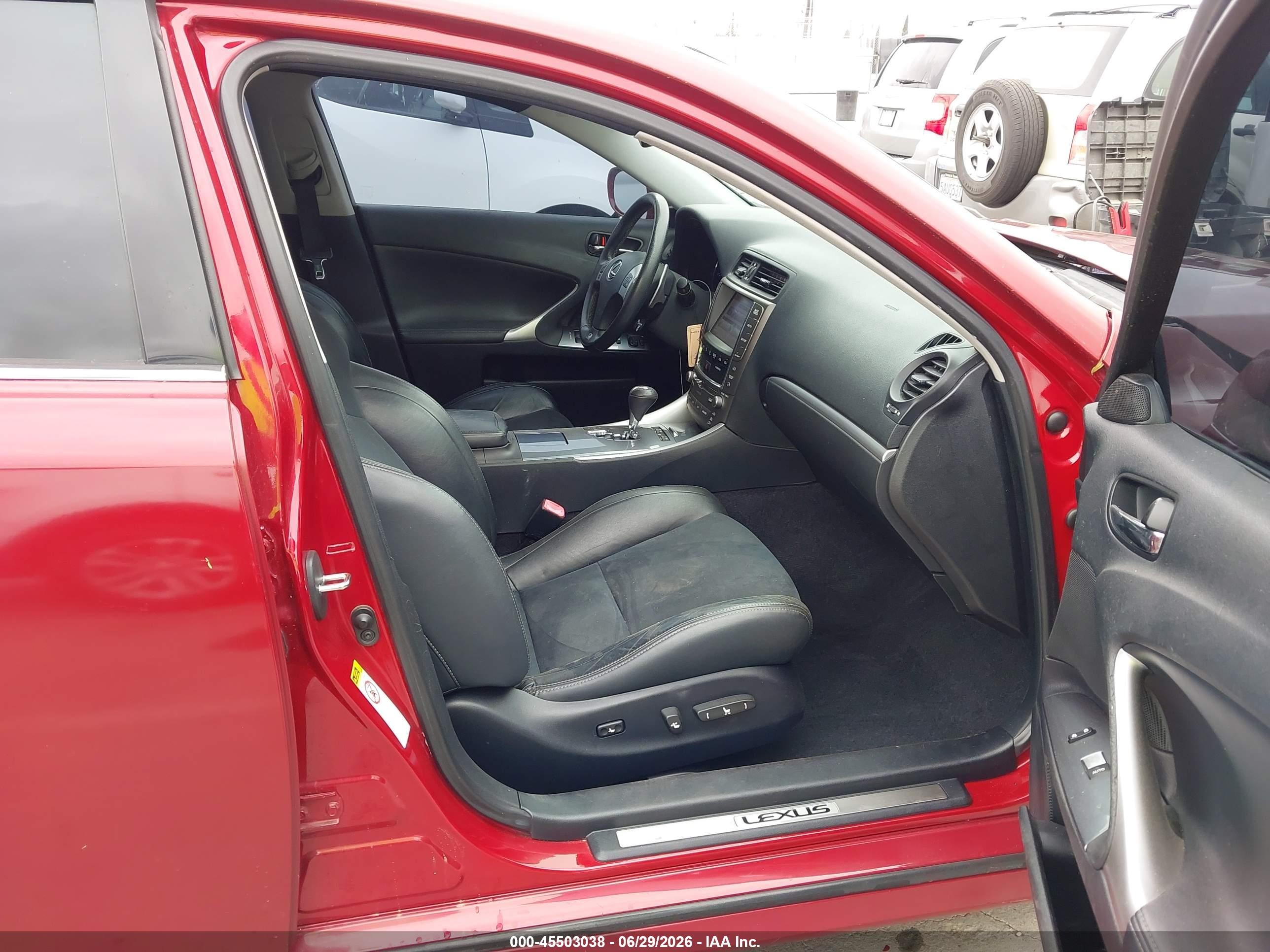 2011 Lexus Is 250   Burgundy vin: JTHBF5C20B5149790