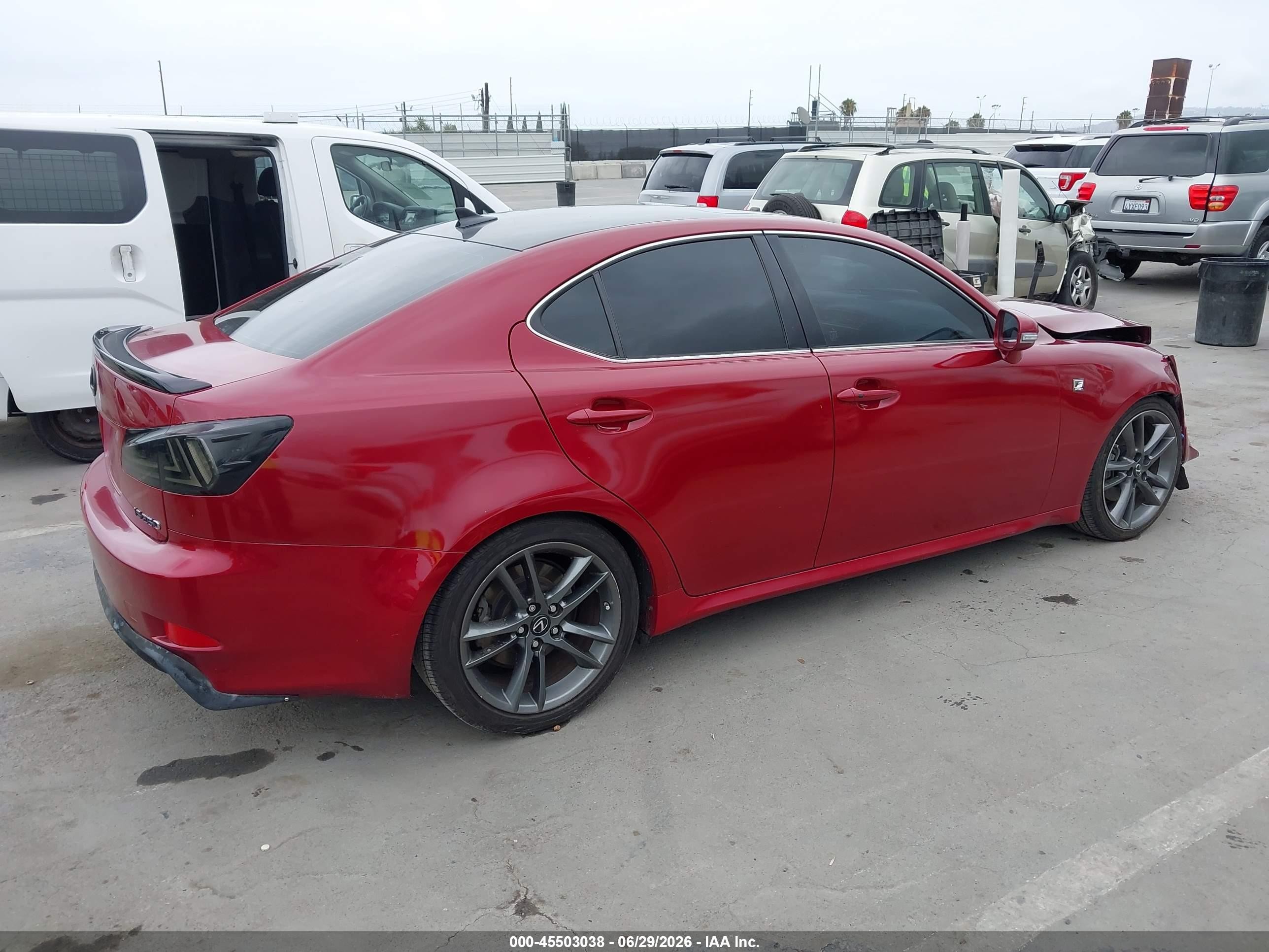 2011 Lexus Is 250   Burgundy vin: JTHBF5C20B5149790