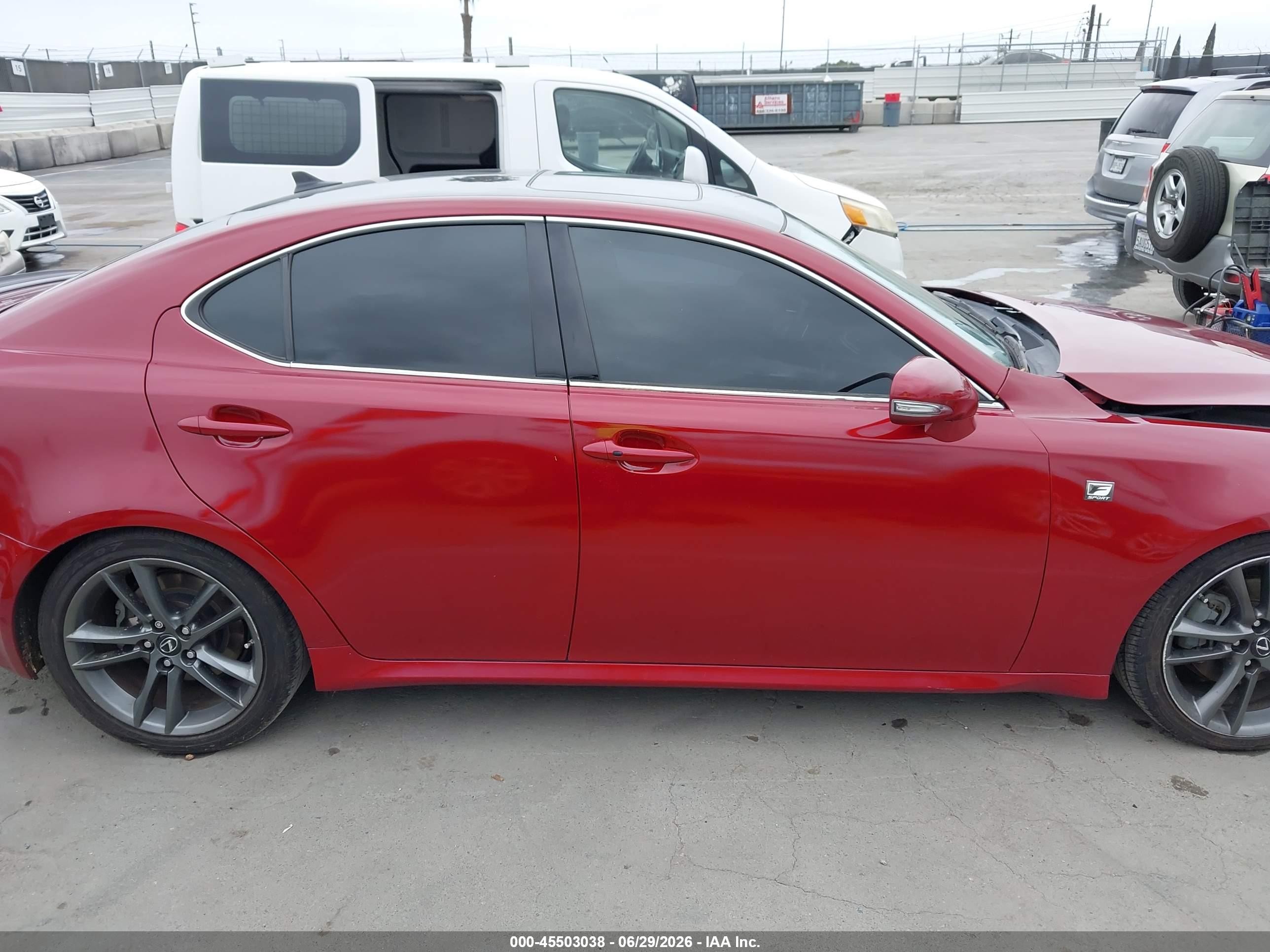 2011 Lexus Is 250   Burgundy vin: JTHBF5C20B5149790