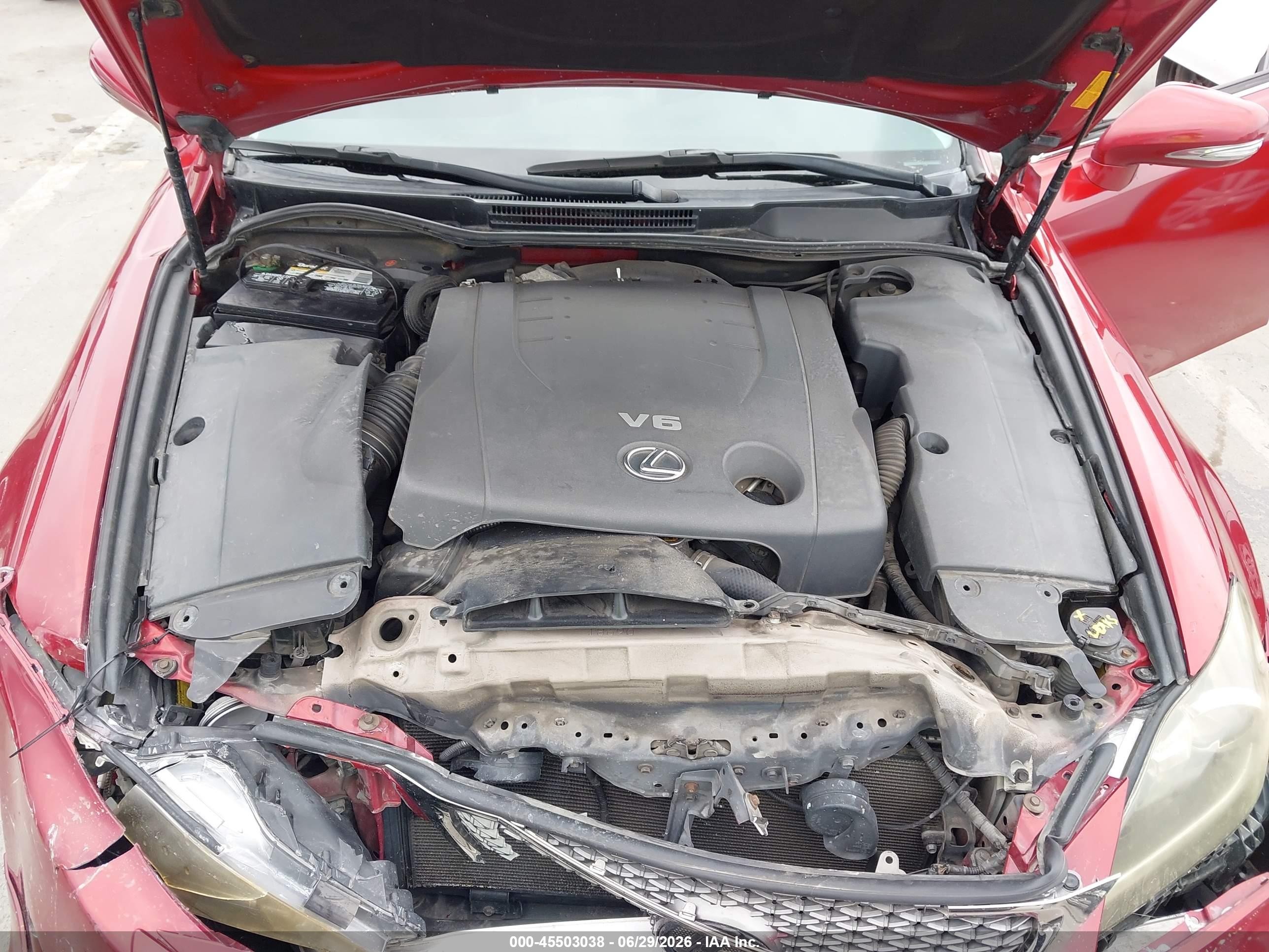 2011 Lexus Is 250   Burgundy vin: JTHBF5C20B5149790