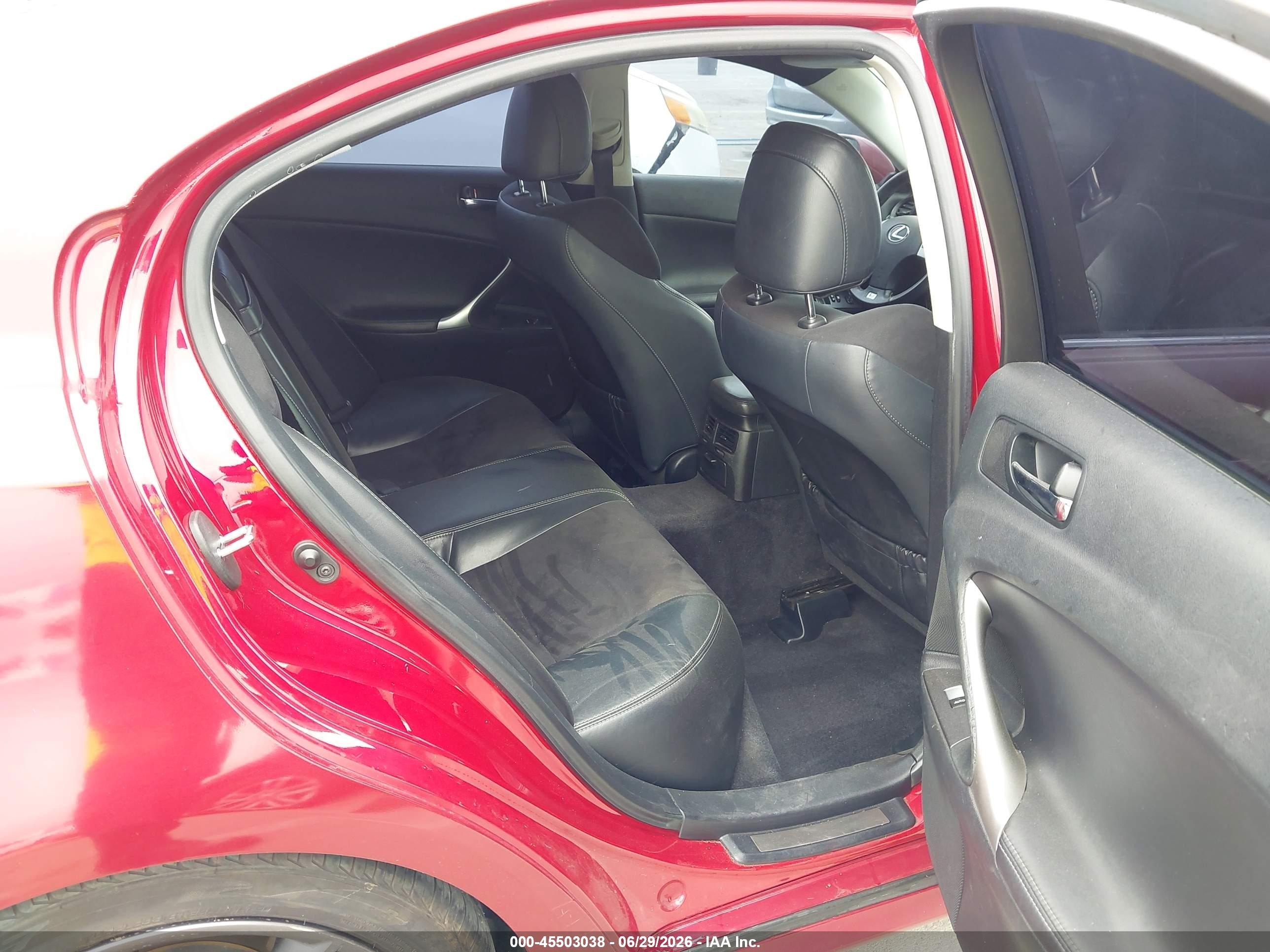 2011 Lexus Is 250   Burgundy vin: JTHBF5C20B5149790