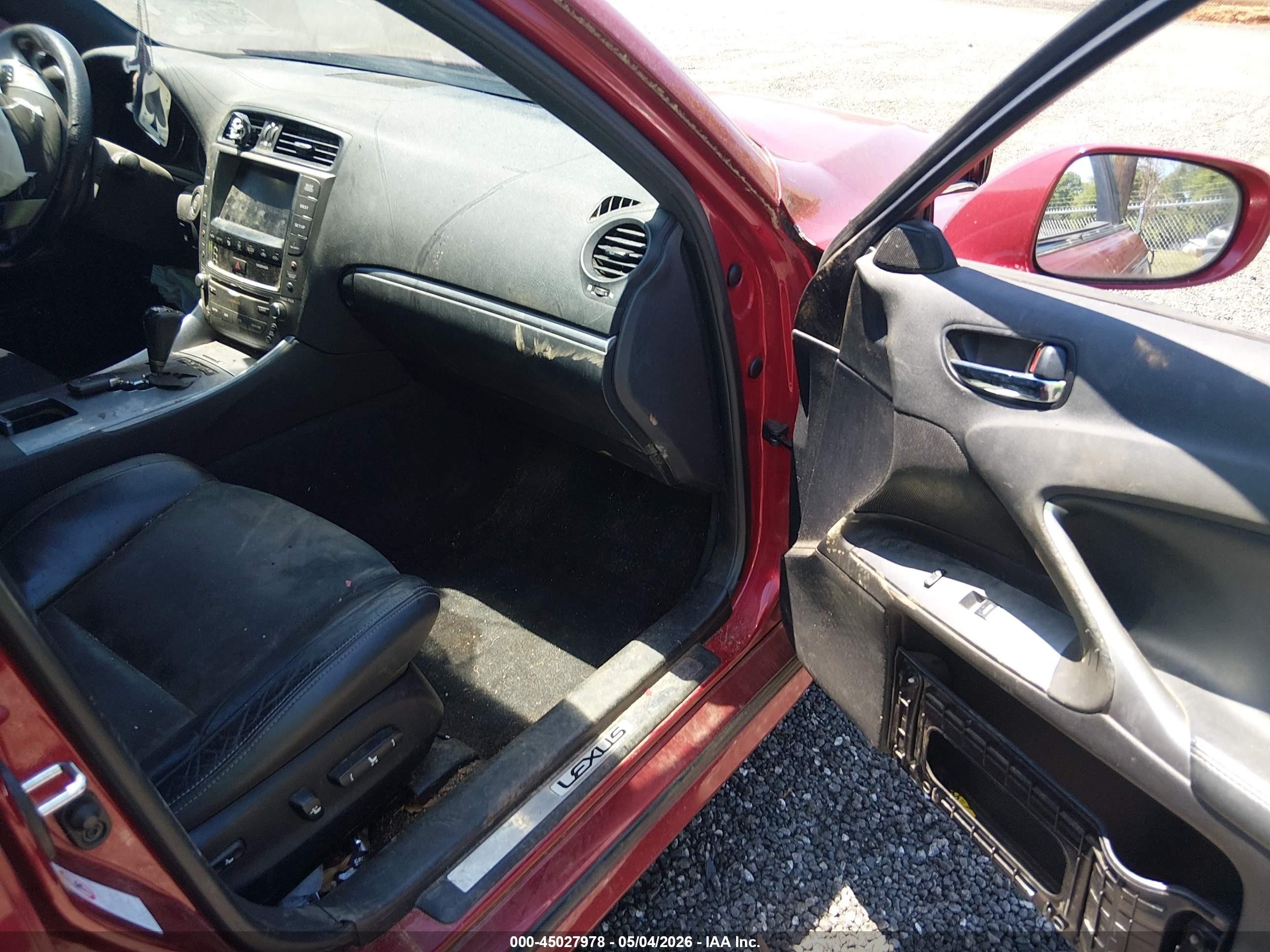 2012 Lexus Is 250   Red vin: JTHBF5C20C2102276