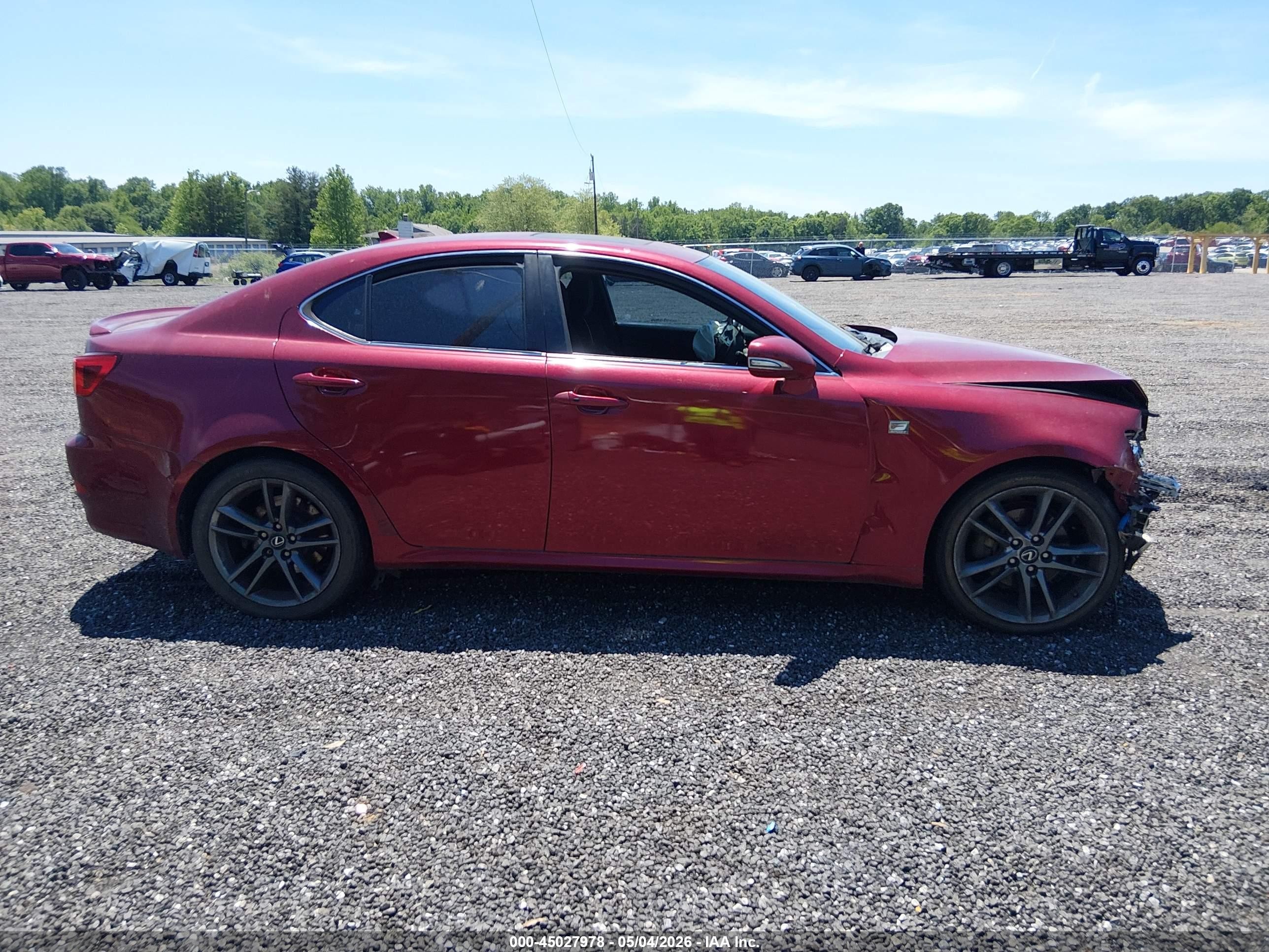 2012 Lexus Is 250   Red vin: JTHBF5C20C2102276