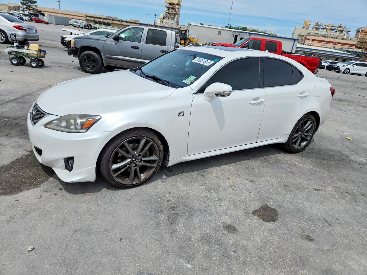 2012 Lexus Is 250 White vin: JTHBF5C20C5163576