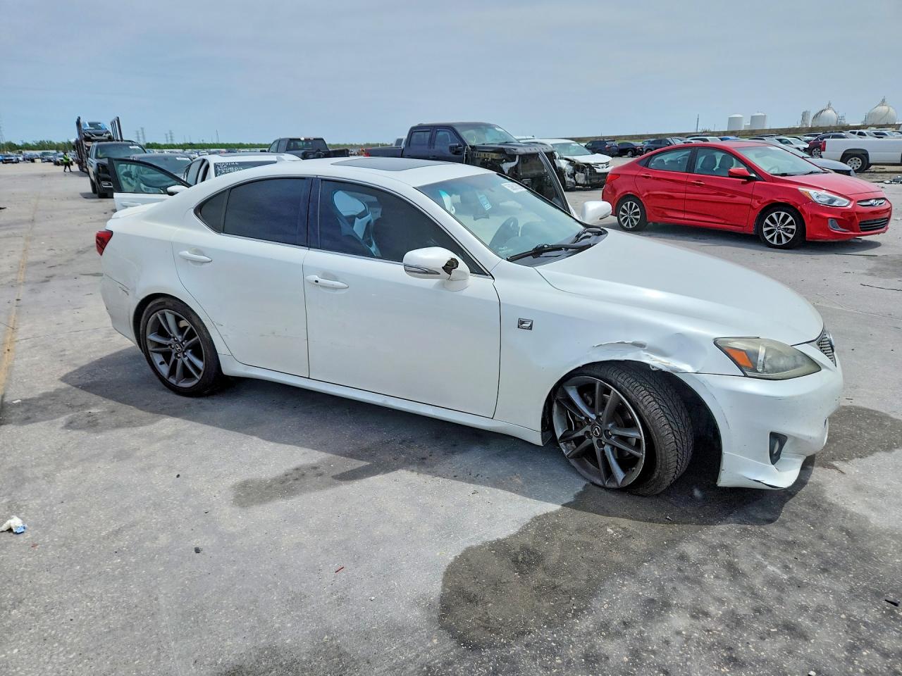 2012 Lexus Is 250 White vin: JTHBF5C20C5163576