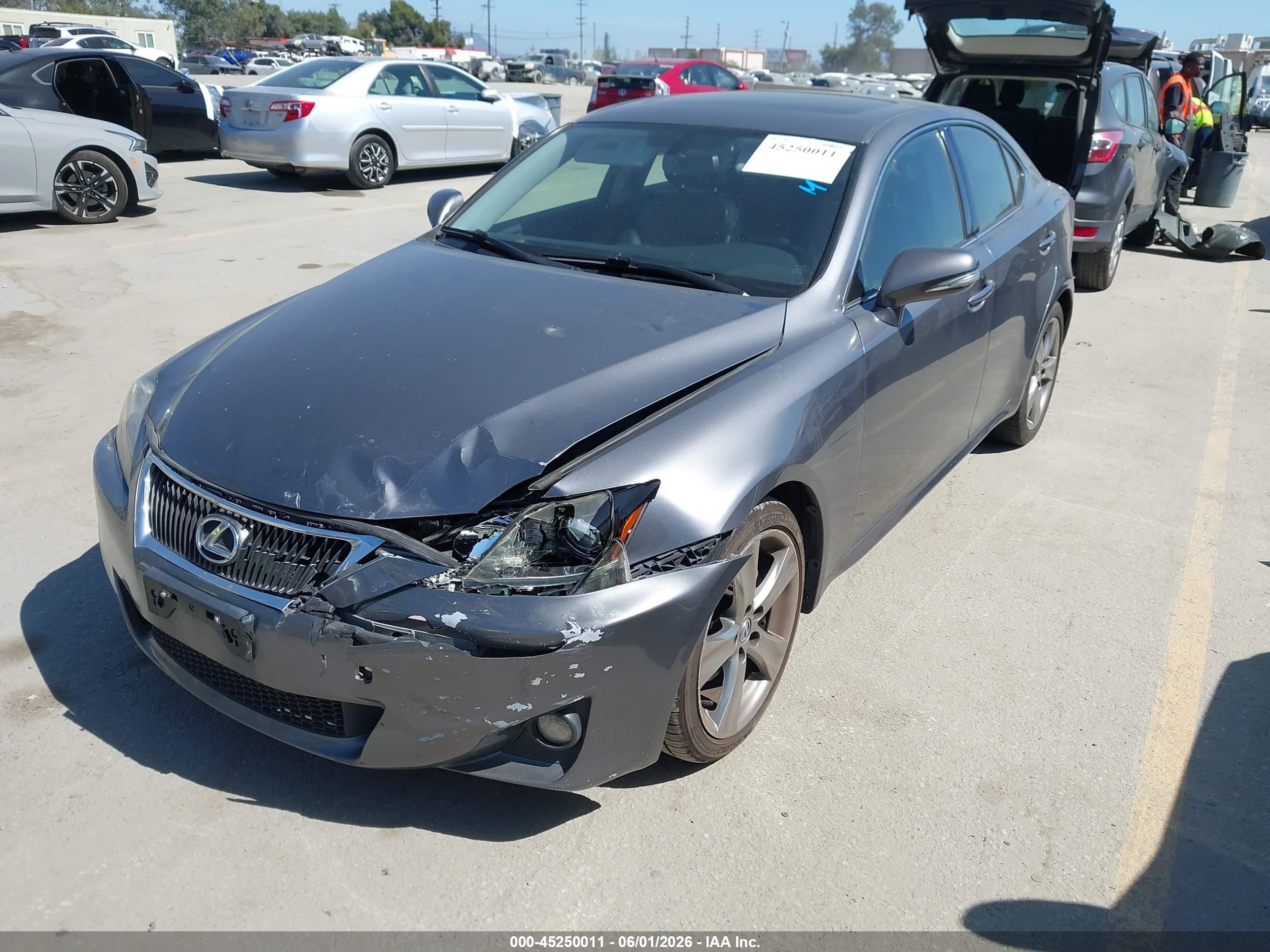 2012 Lexus Is 250   Gray vin: JTHBF5C20C5164596