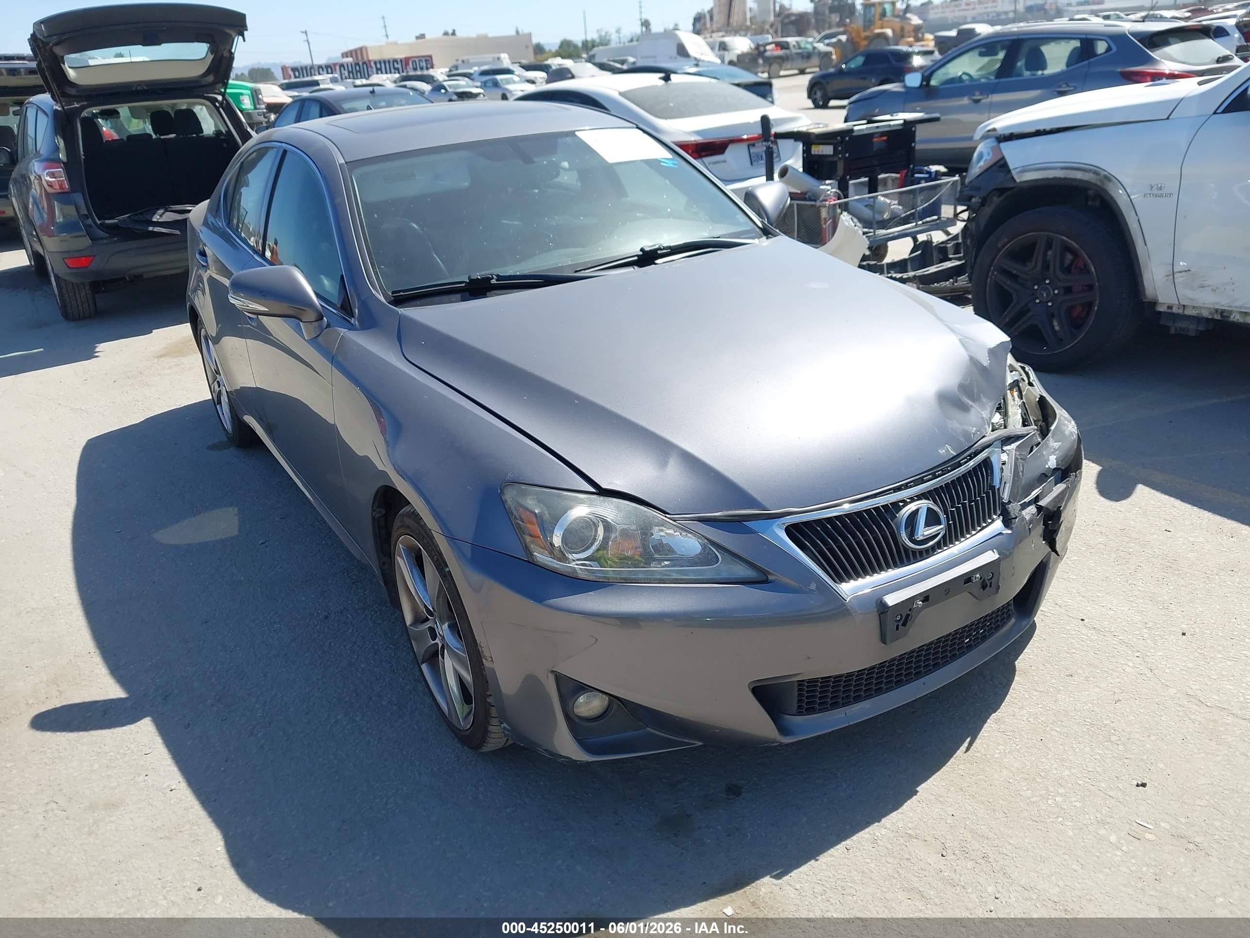 2012 Lexus Is 250   Gray vin: JTHBF5C20C5164596