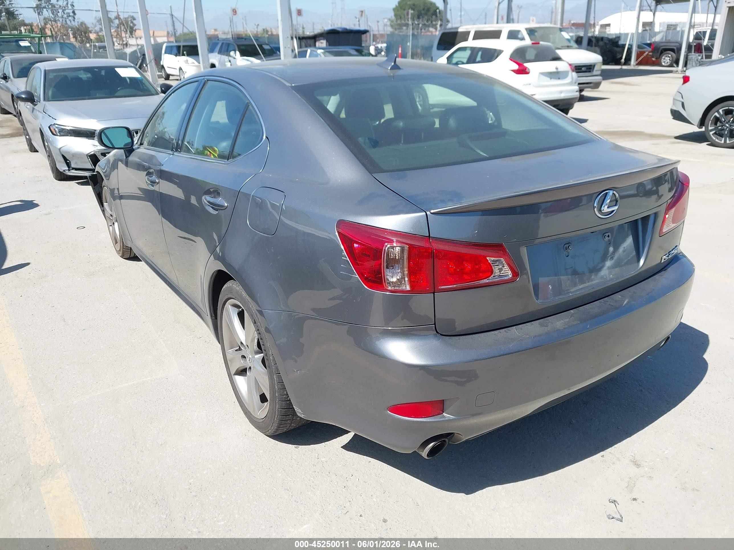 2012 Lexus Is 250   Gray vin: JTHBF5C20C5164596