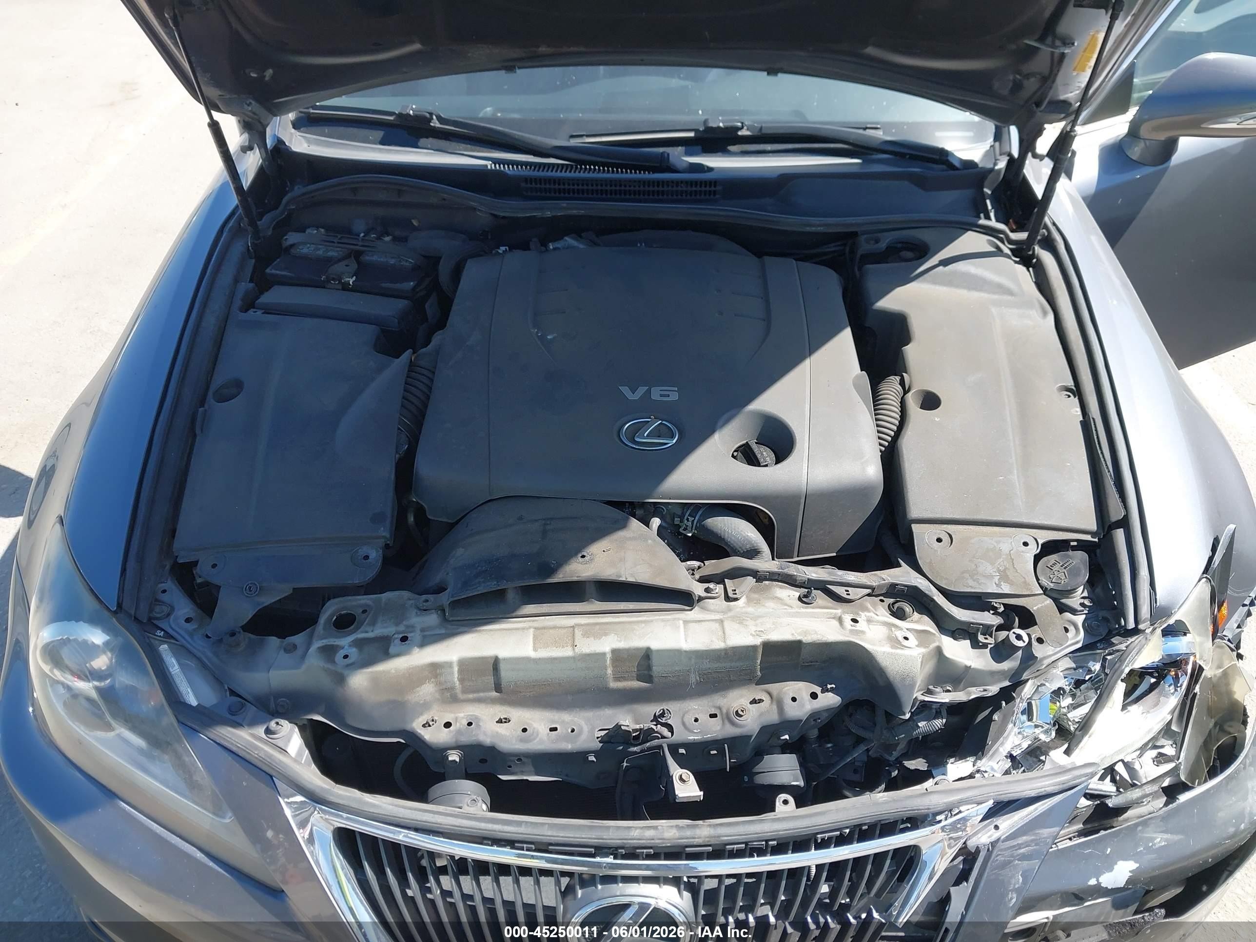 2012 Lexus Is 250   Gray vin: JTHBF5C20C5164596