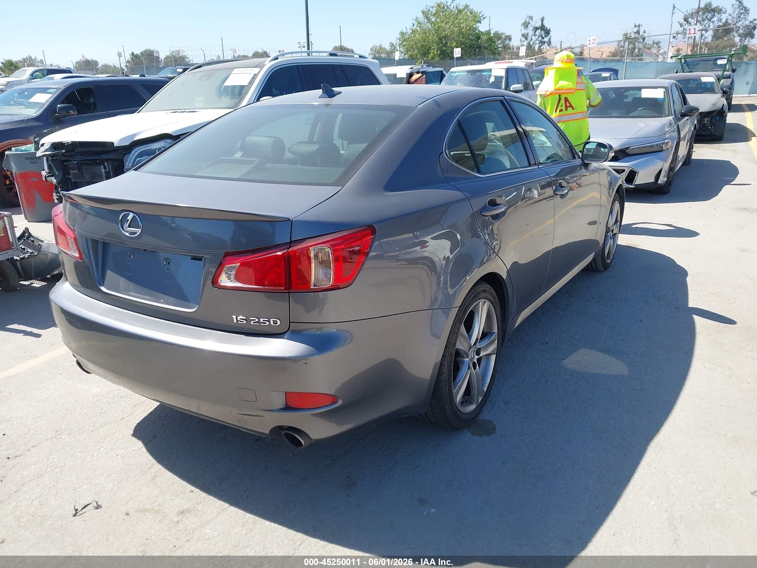2012 Lexus Is 250   Gray vin: JTHBF5C20C5164596
