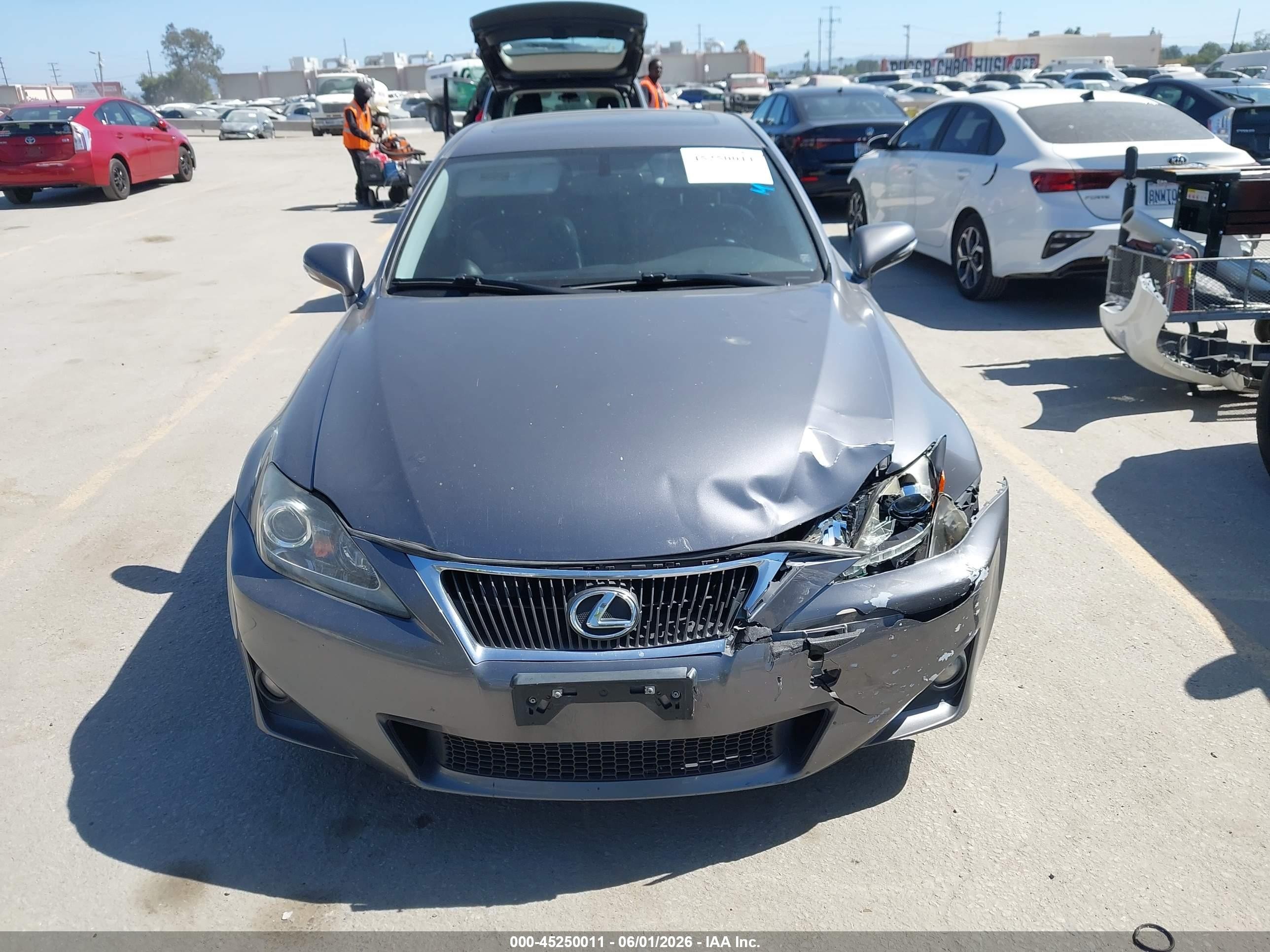 2012 Lexus Is 250   Gray vin: JTHBF5C20C5164596