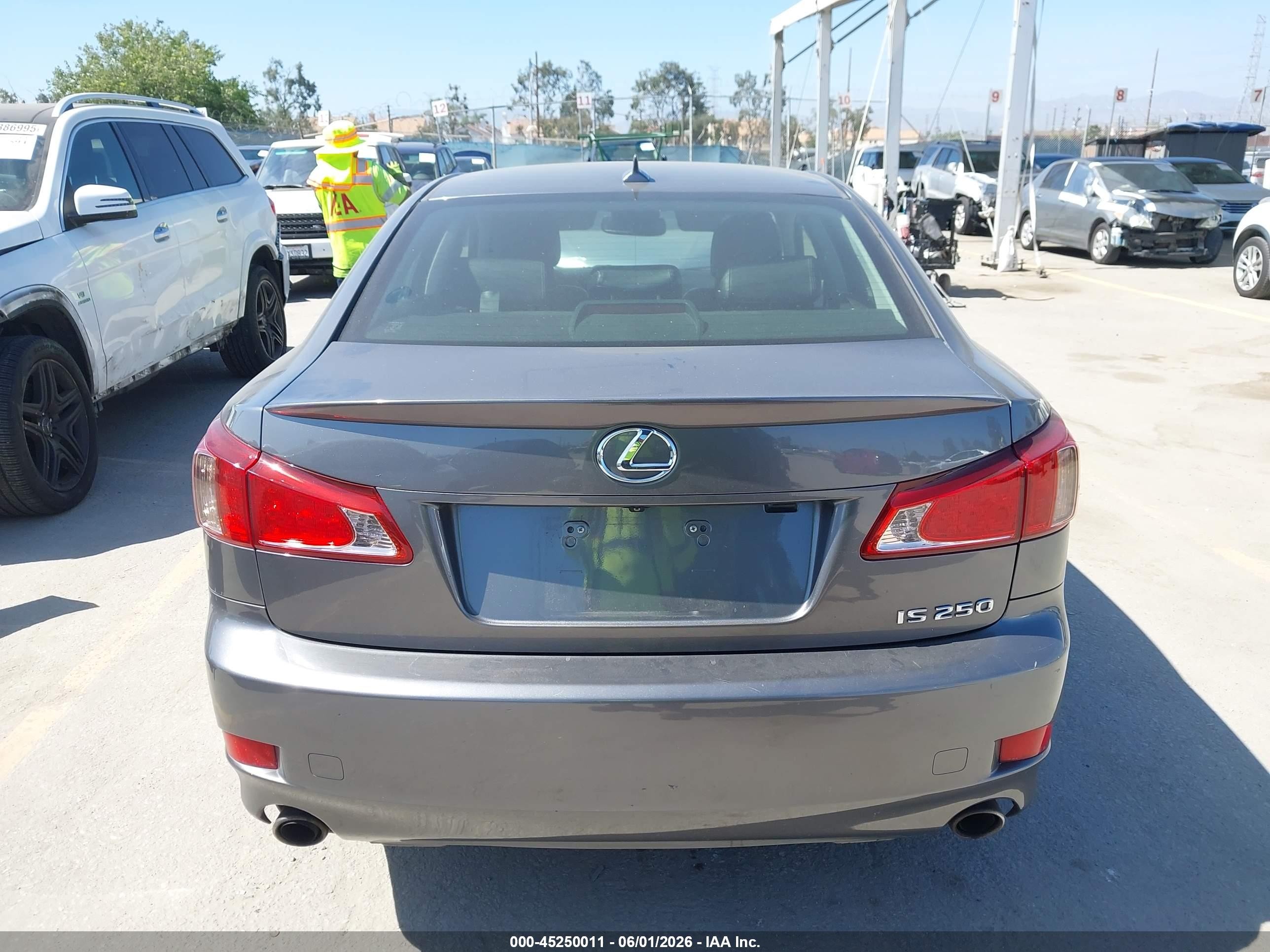 2012 Lexus Is 250   Gray vin: JTHBF5C20C5164596