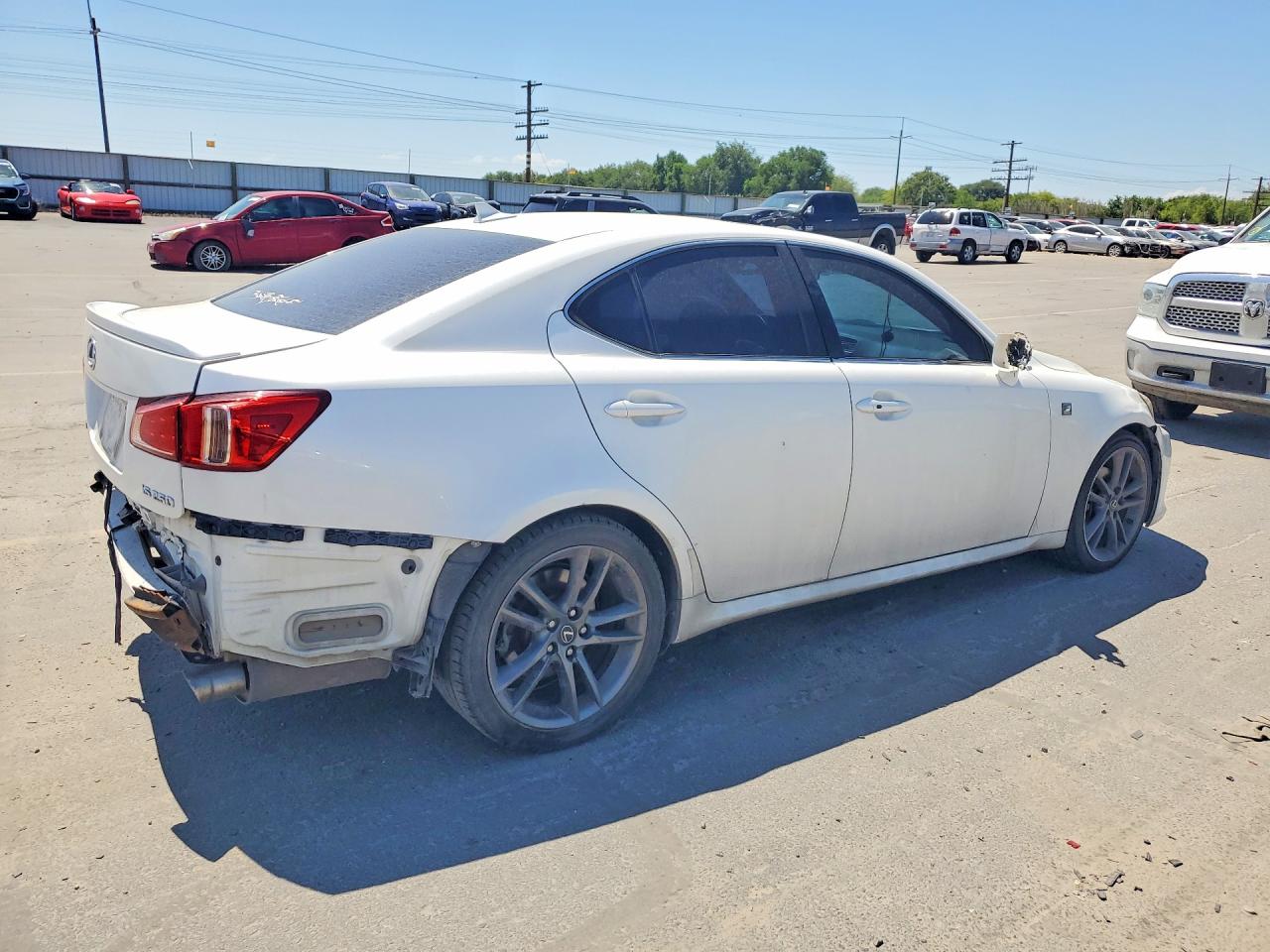 2012 Lexus Is 250 White vin: JTHBF5C20C5166221
