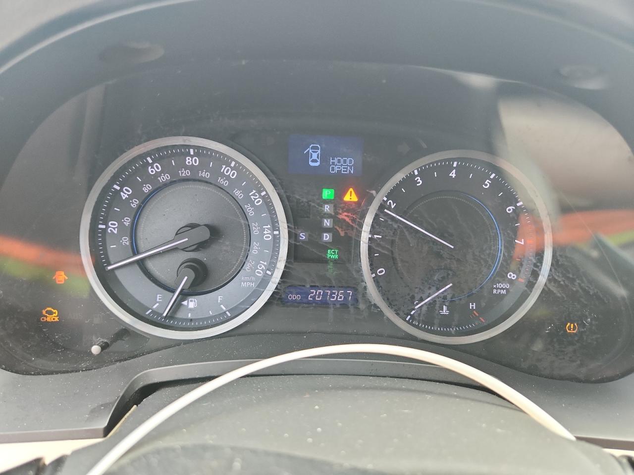 2012 Lexus Is 300 Sportcross Blue vin: JTHBF5C20C5167322 Damage: Warning Light - Engine, On, Unacceptable