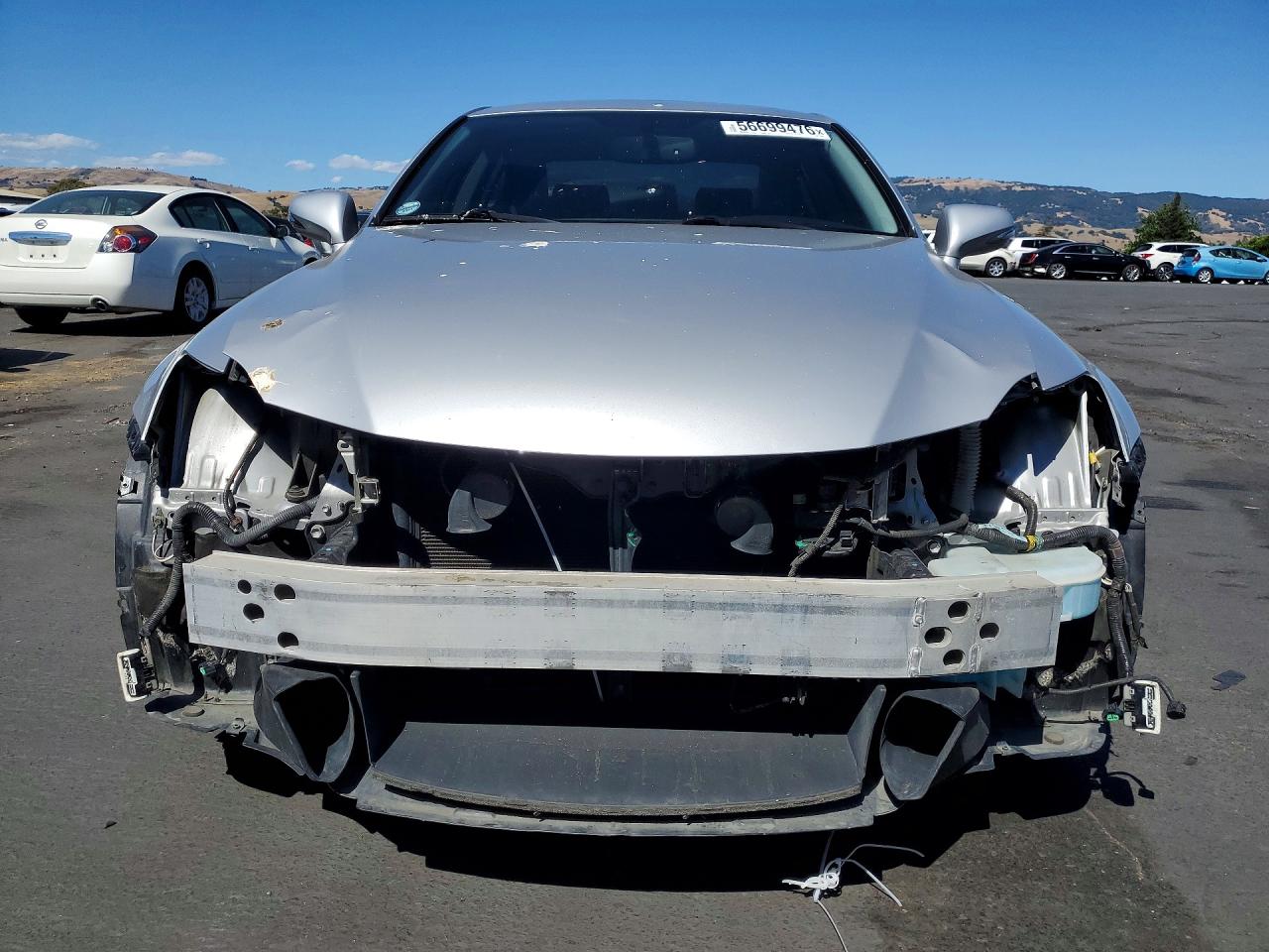 2012 Lexus Is 250 Silver vin: JTHBF5C20C5169393