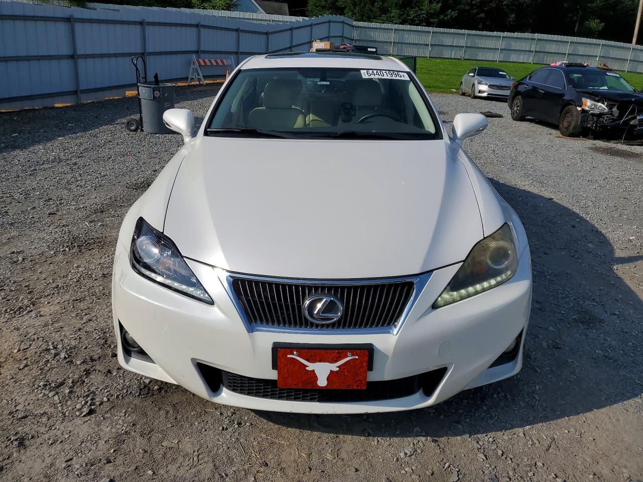 2012 Lexus Is 250 Base White vin: JTHBF5C20C5179809