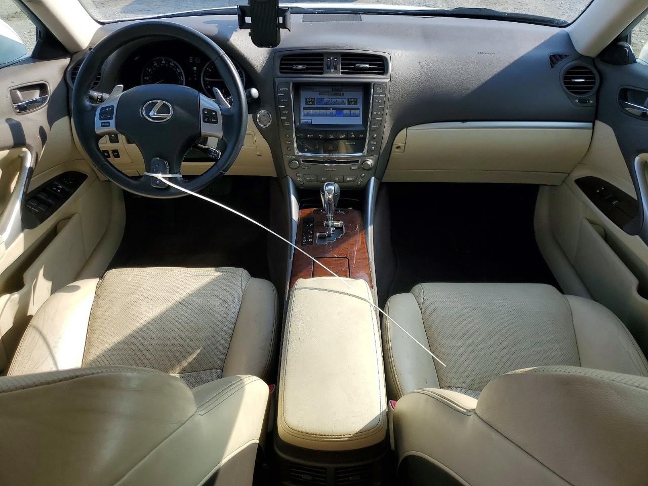 2012 Lexus Is 250 Base White vin: JTHBF5C20C5179809