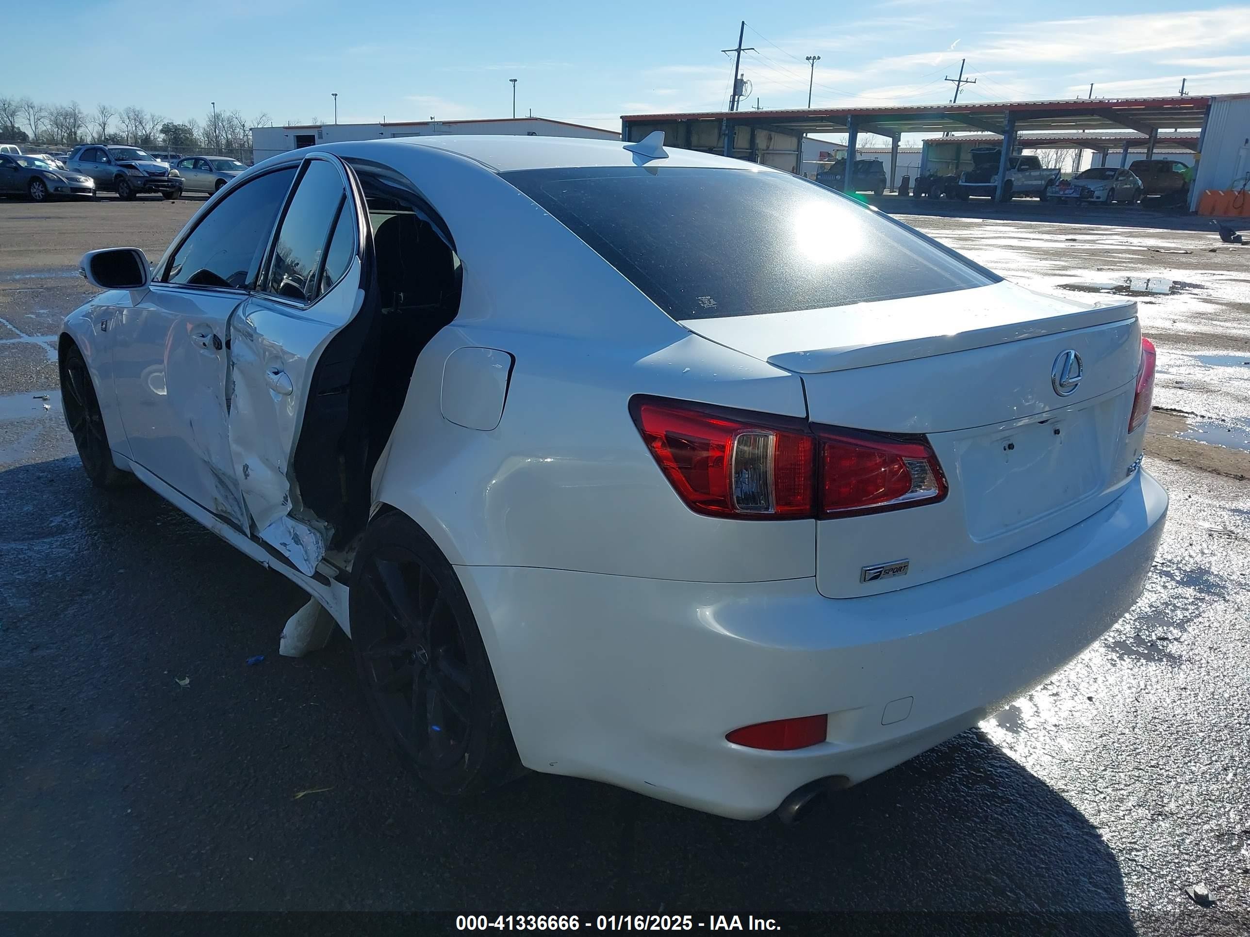 2012 Lexus Is 250   White vin: JTHBF5C20C5182094