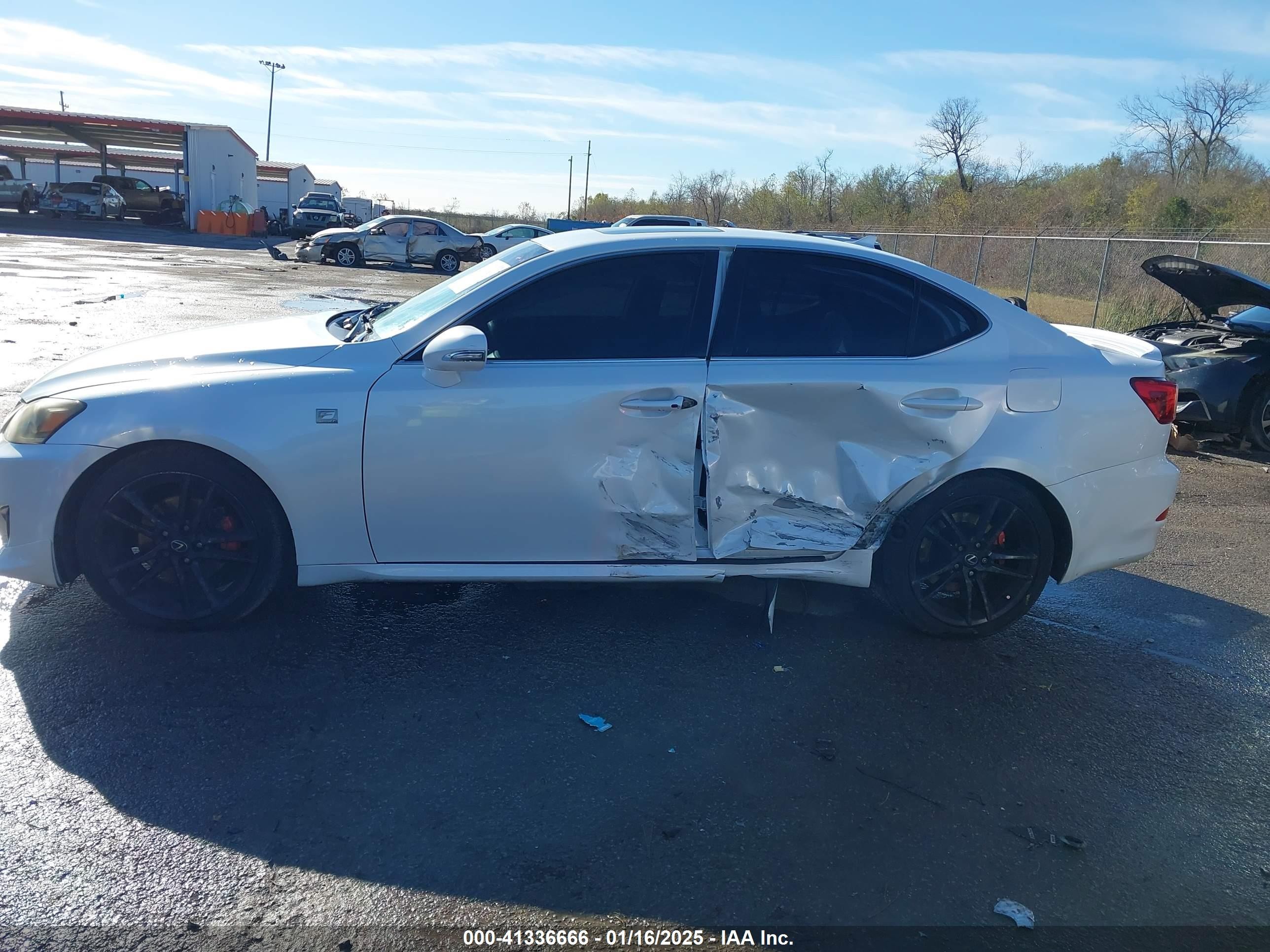 2012 Lexus Is 250   White vin: JTHBF5C20C5182094
