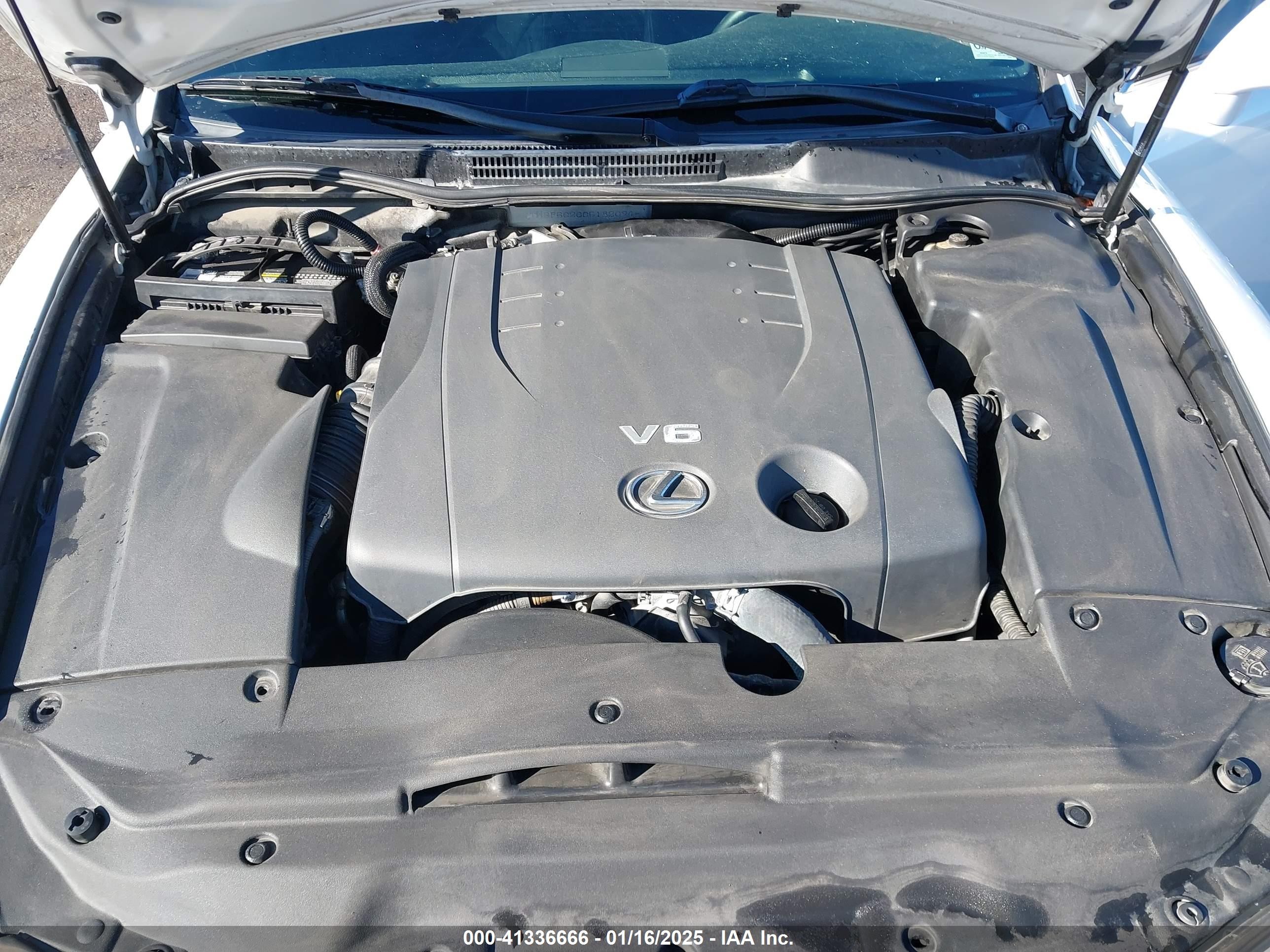 2012 Lexus Is 250   White vin: JTHBF5C20C5182094
