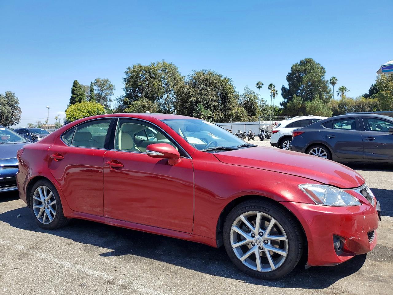 2012 Lexus Is 250 Base Красный vin: JTHBF5C20C5182726