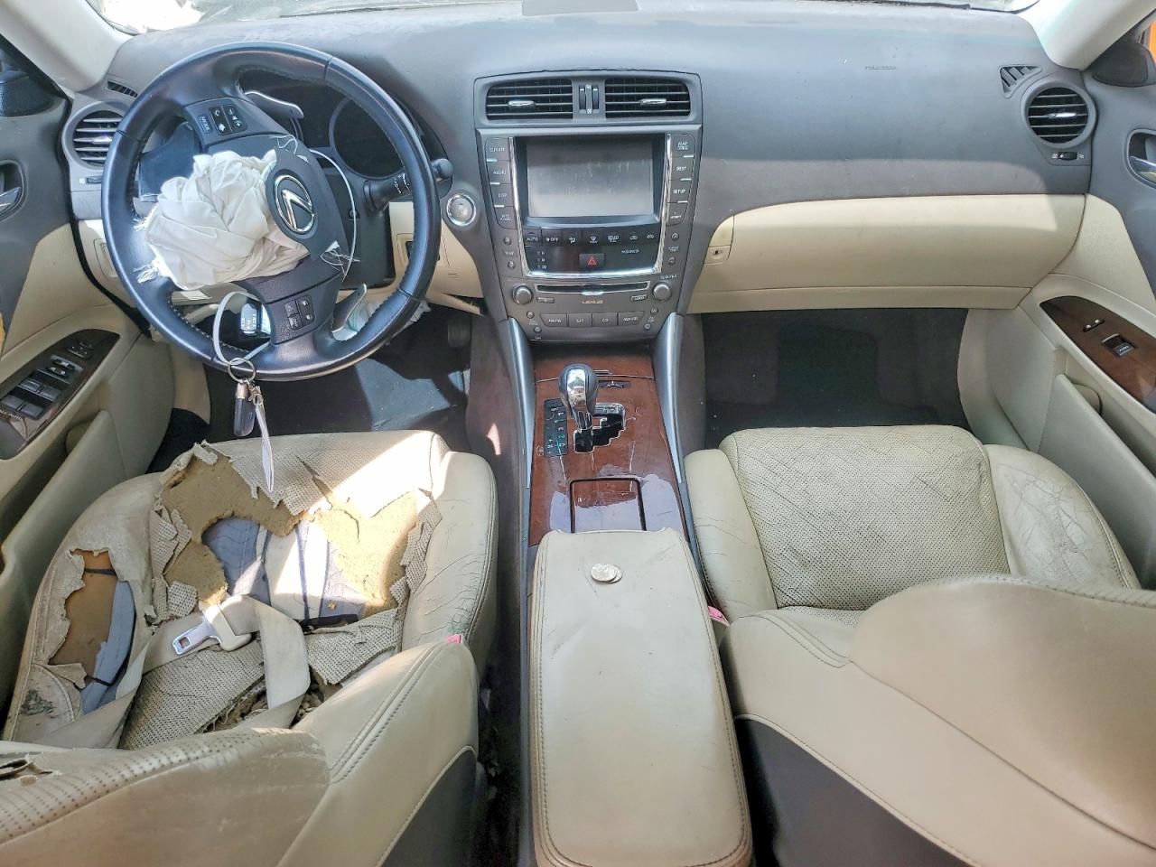 2010 Lexus Is 250 Base White vin: JTHBF5C21A2100159