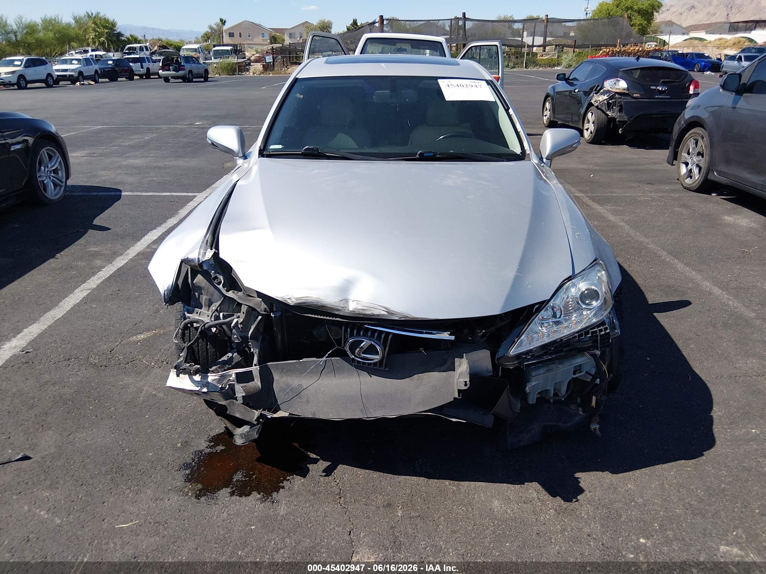 2010 Lexus Is 250 Silver vin: JTHBF5C21A5111905