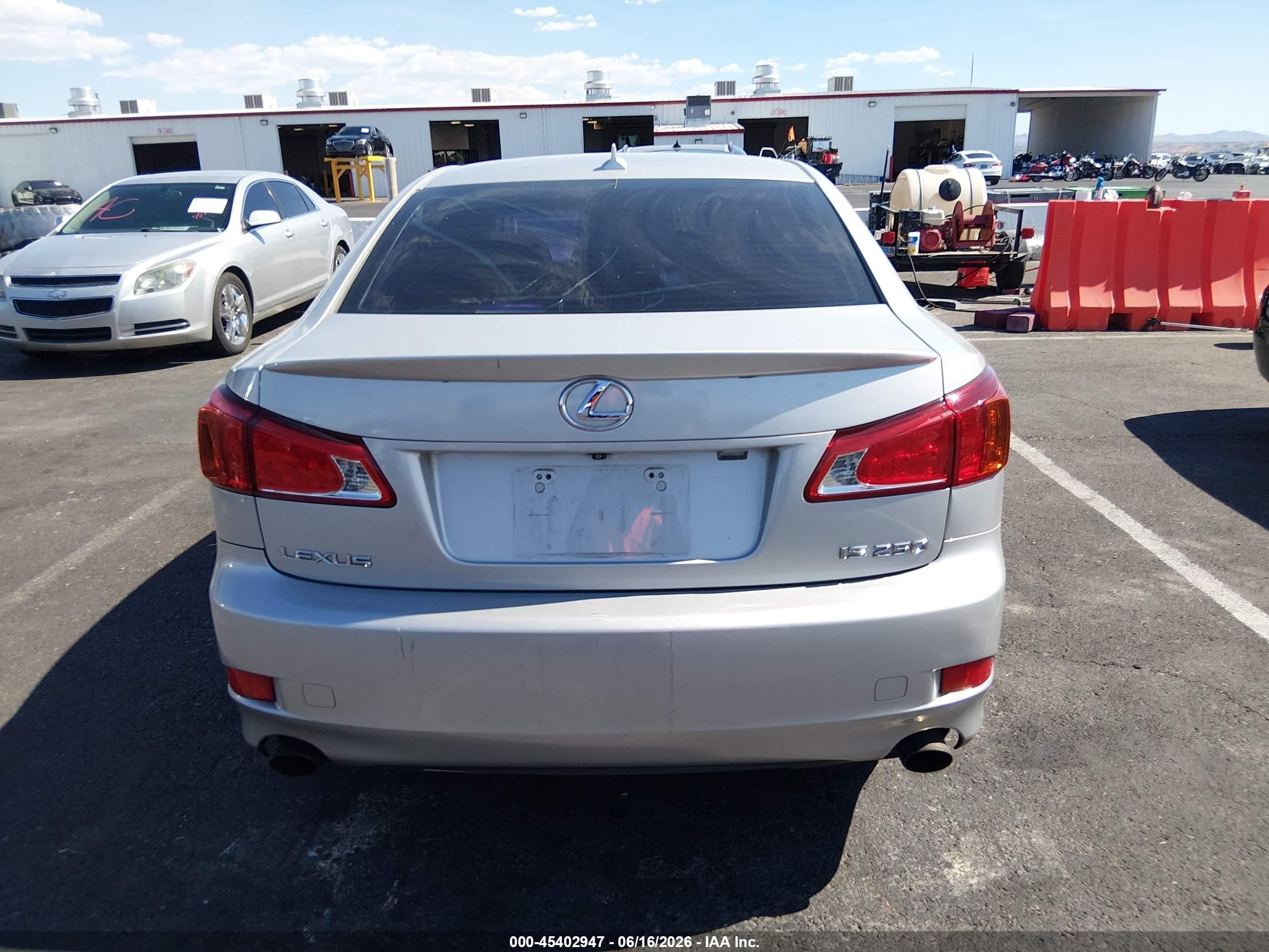 2010 Lexus Is 250 Silver vin: JTHBF5C21A5111905