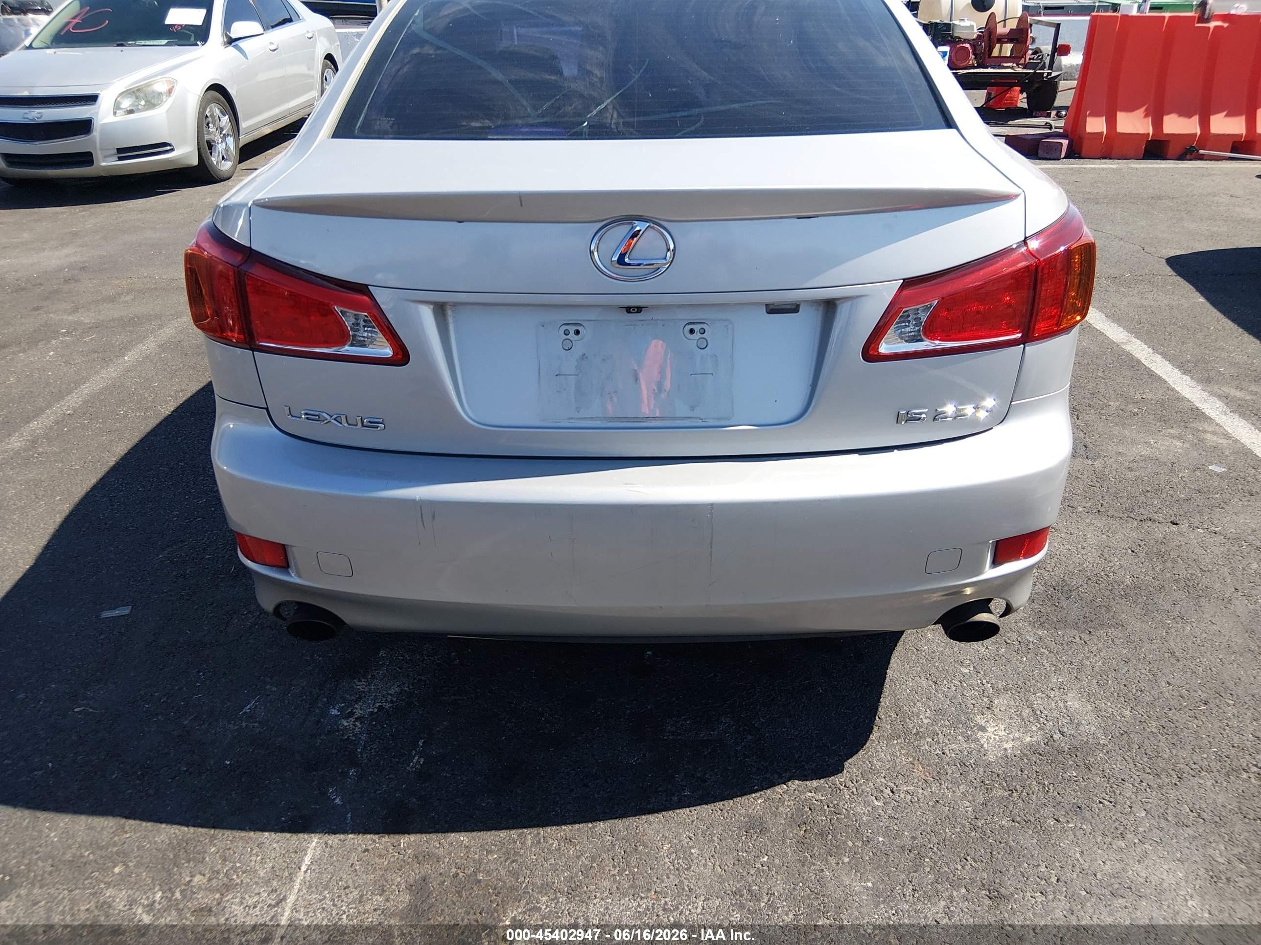 2010 Lexus Is 250 Silver vin: JTHBF5C21A5111905