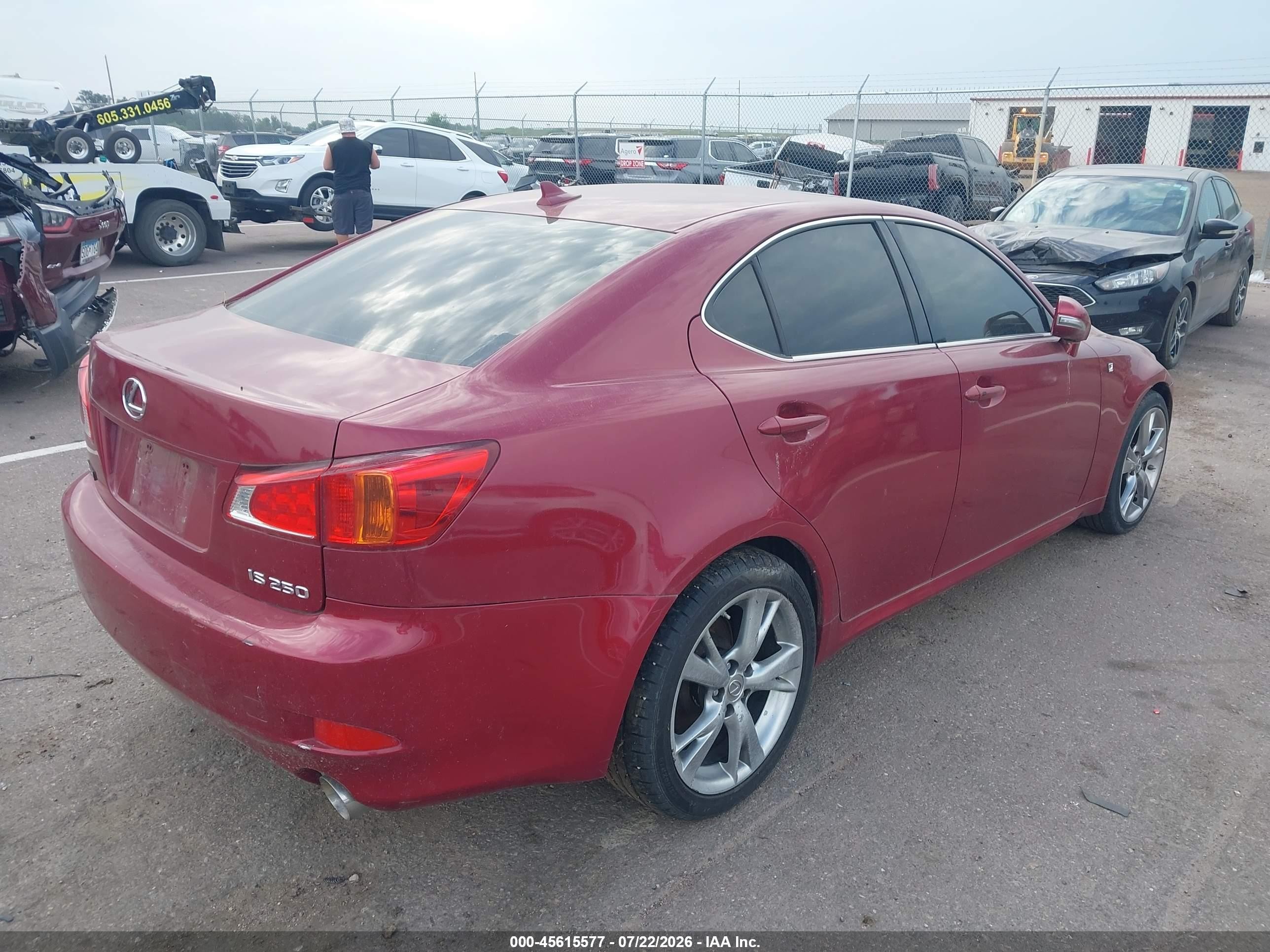 2010 Lexus Is 250   Red vin: JTHBF5C21A5112830