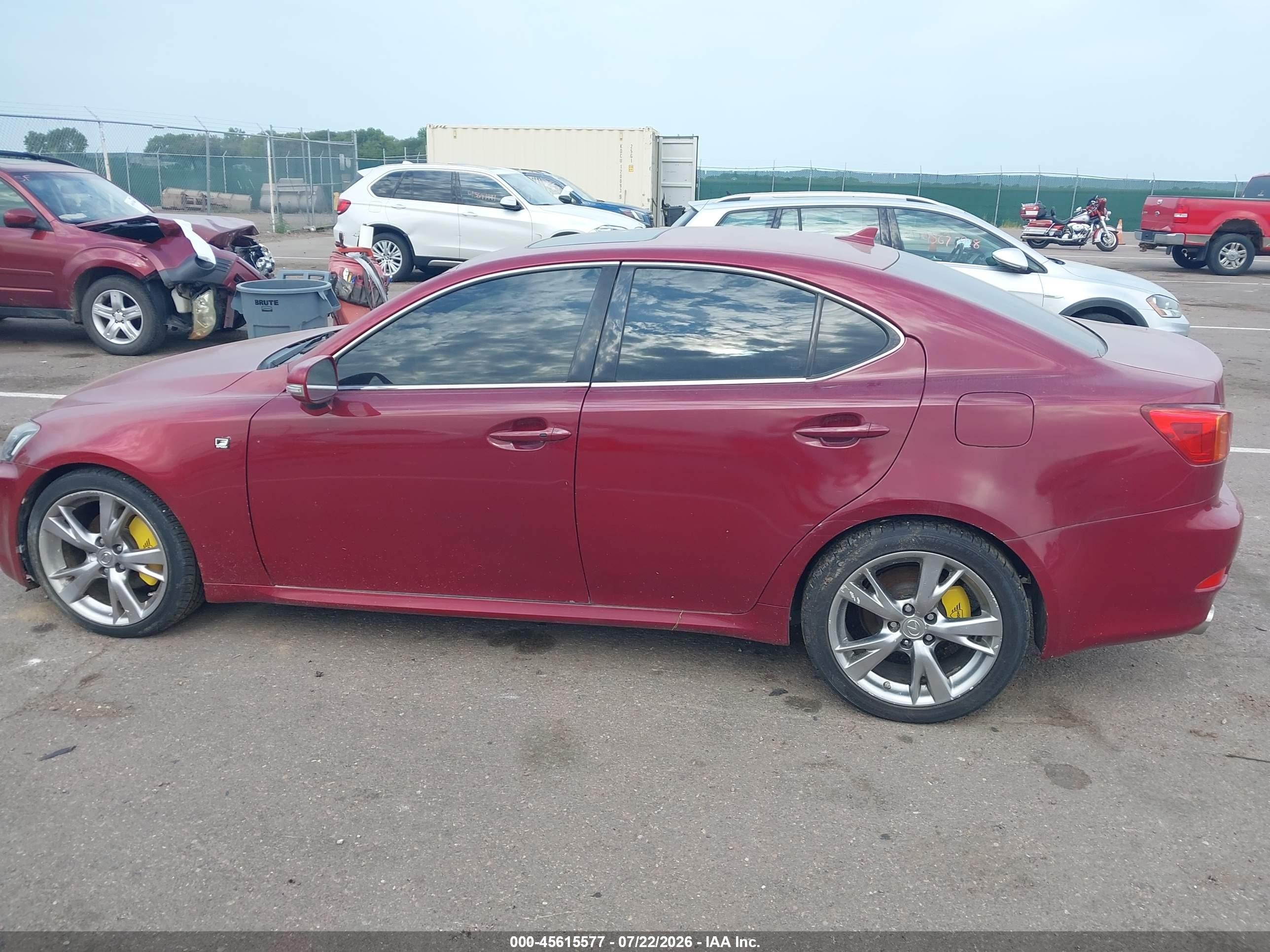 2010 Lexus Is 250   Red vin: JTHBF5C21A5112830