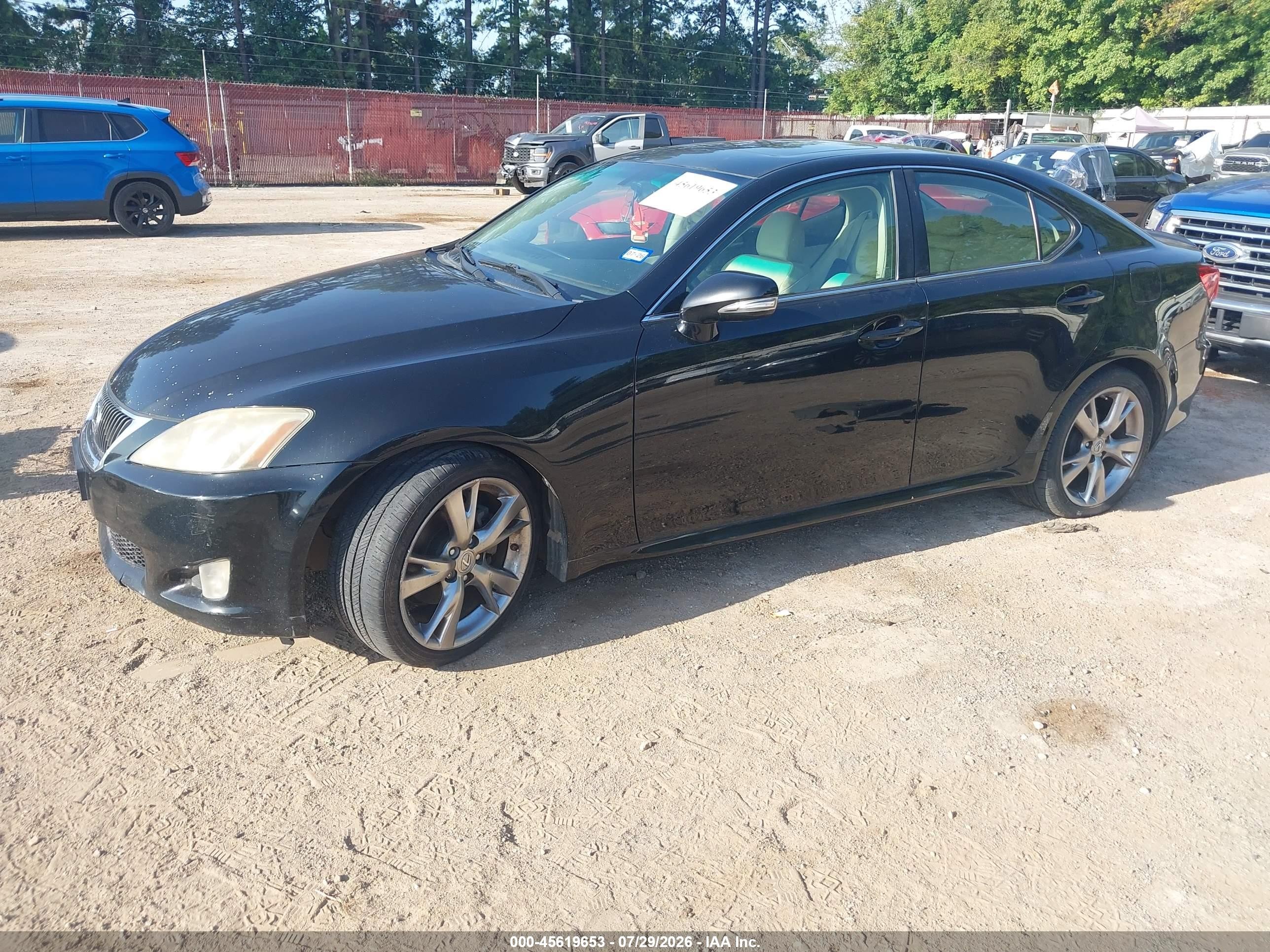 2010 Lexus Is 250   Black vin: JTHBF5C21A5128980