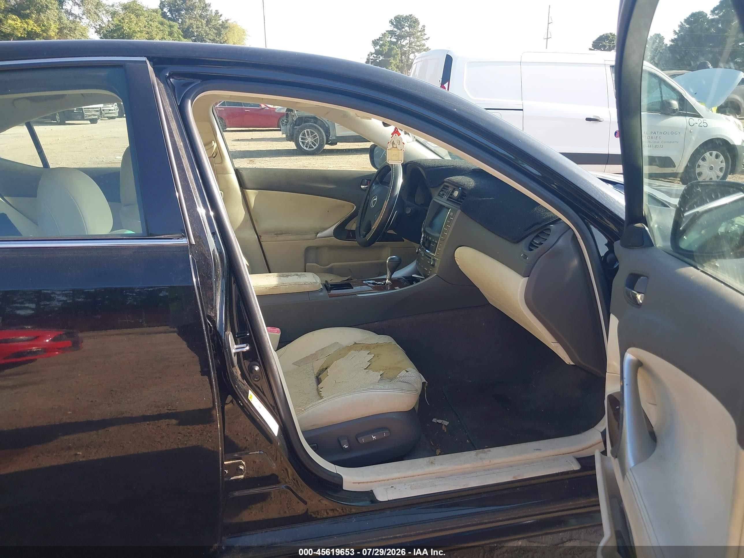 2010 Lexus Is 250   Black vin: JTHBF5C21A5128980