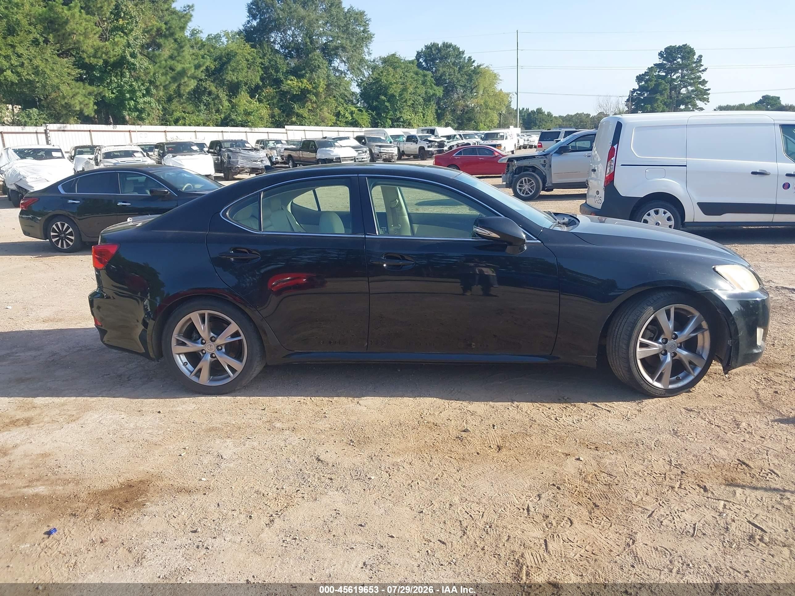 2010 Lexus Is 250   Black vin: JTHBF5C21A5128980
