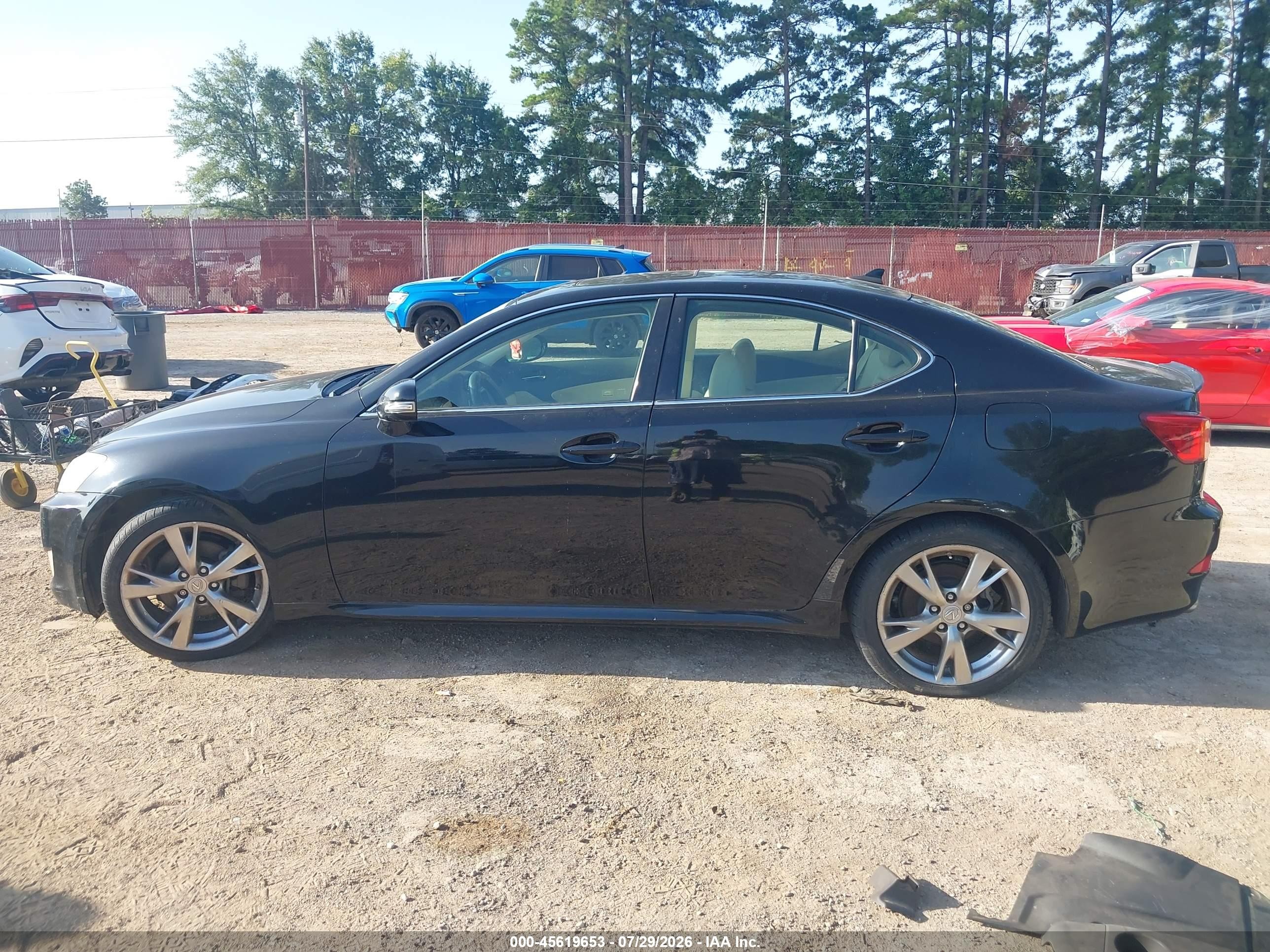 2010 Lexus Is 250   Black vin: JTHBF5C21A5128980