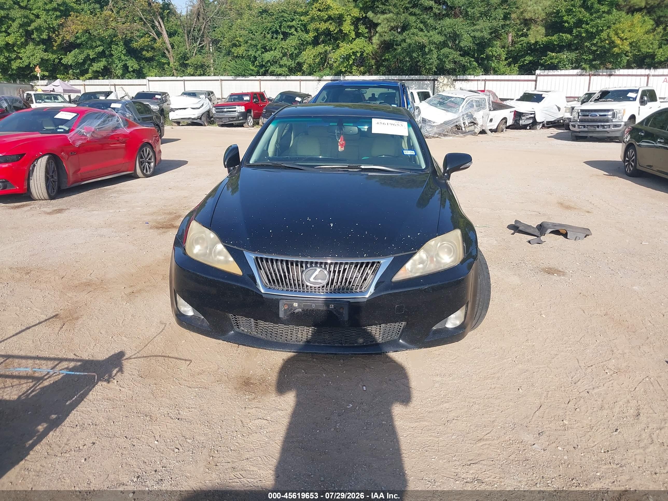 2010 Lexus Is 250   Black vin: JTHBF5C21A5128980