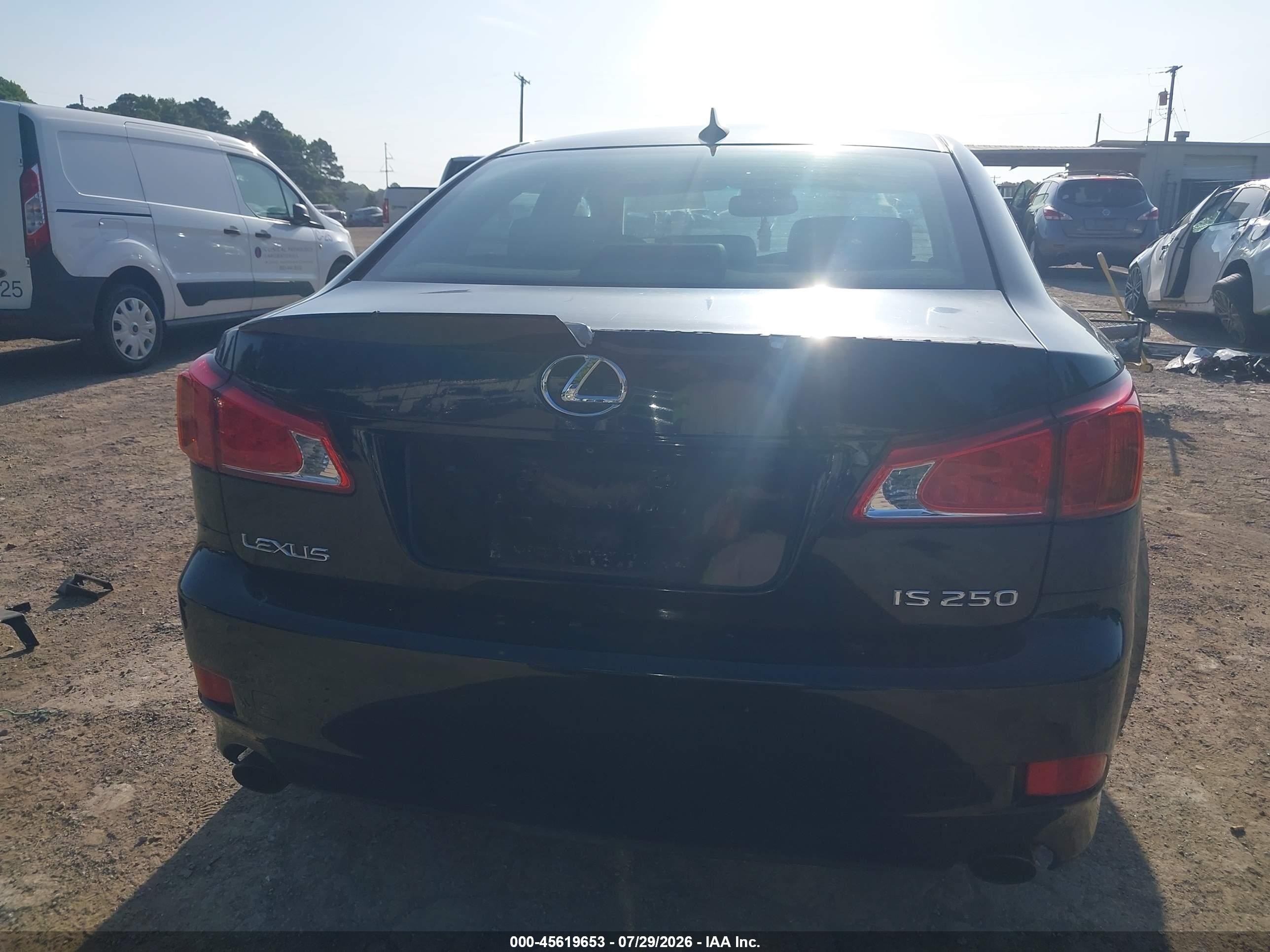 2010 Lexus Is 250   Black vin: JTHBF5C21A5128980