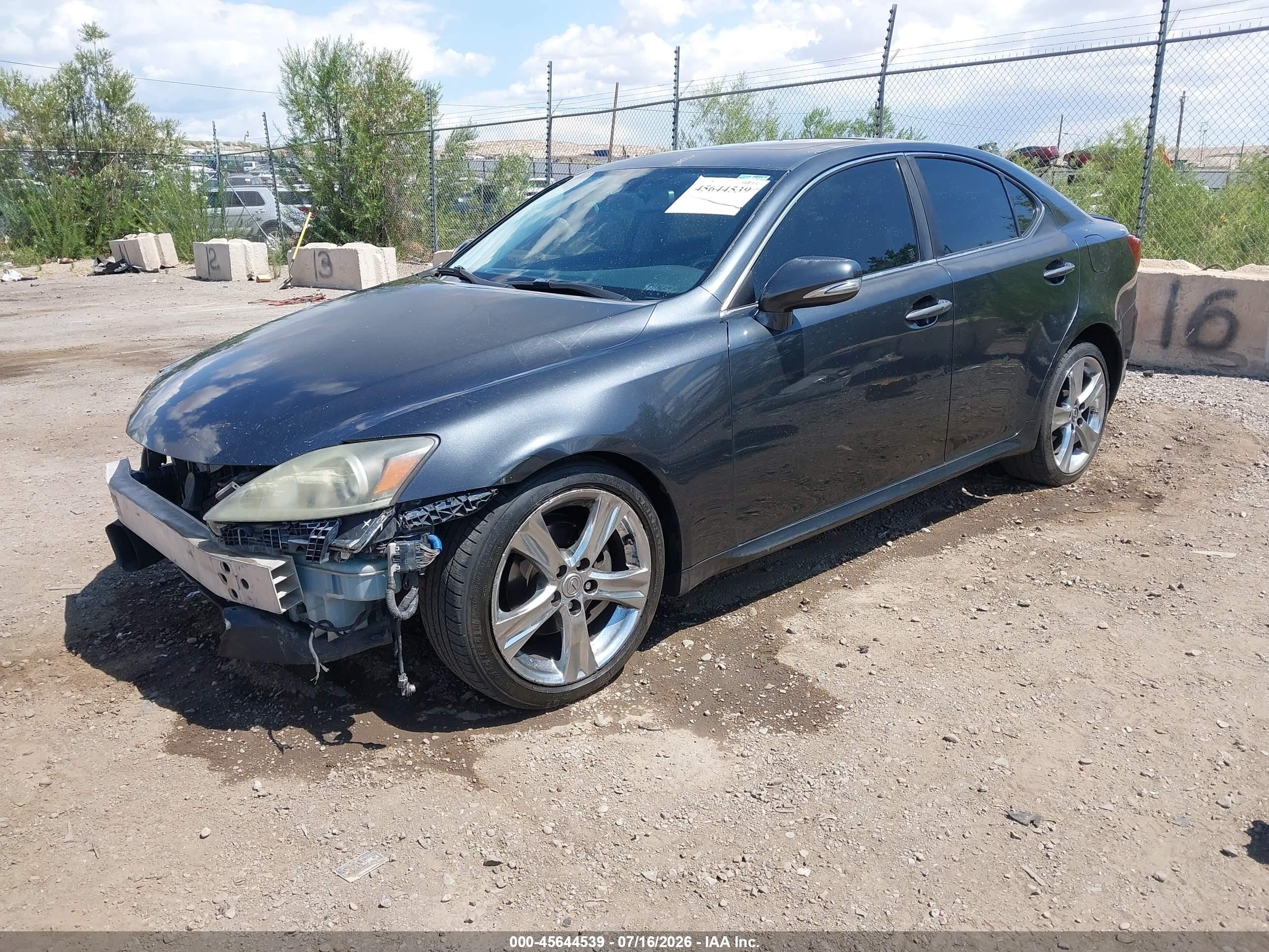 2011 Lexus Is 250   Gray vin: JTHBF5C21B5137020
