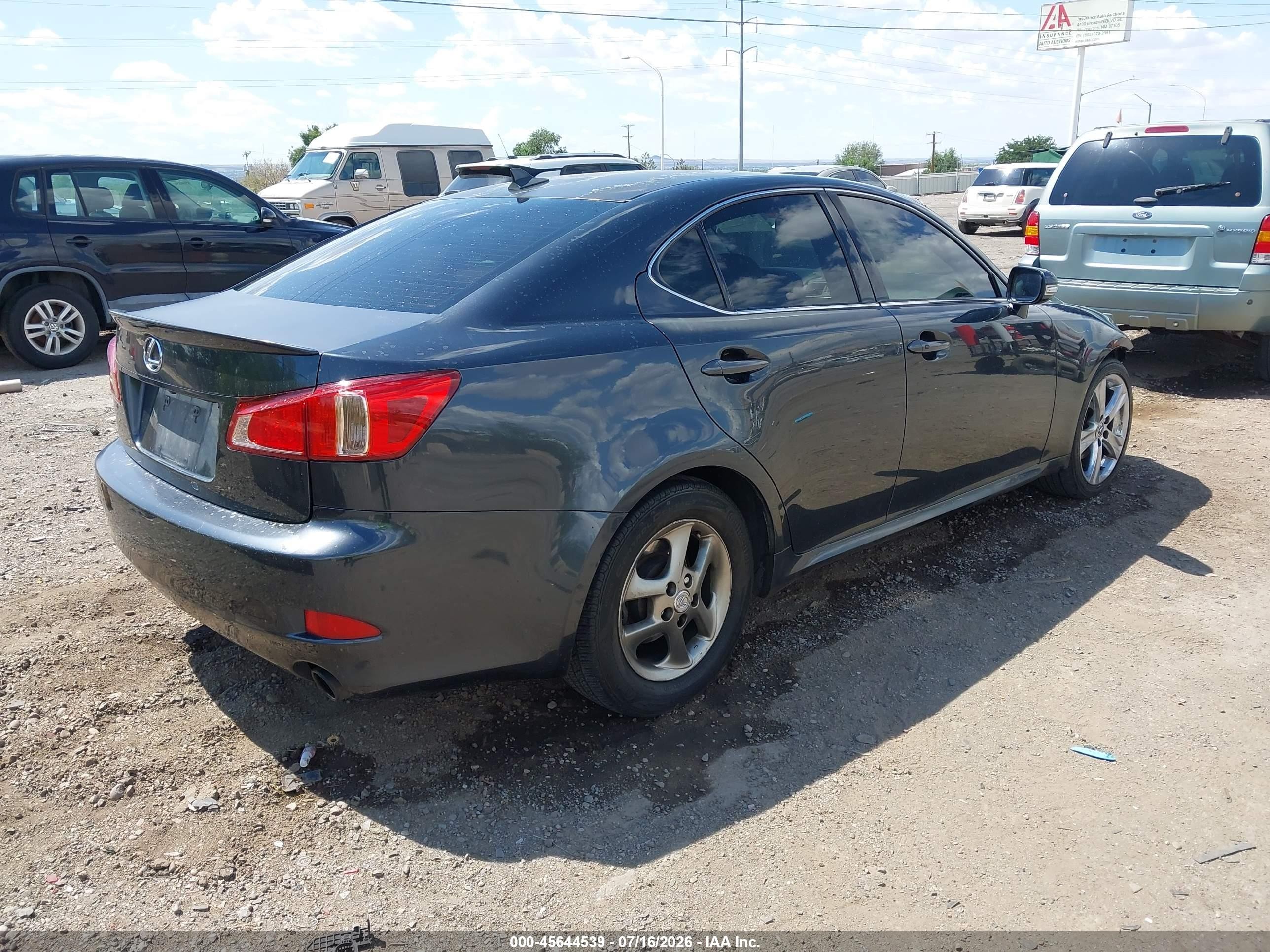 2011 Lexus Is 250   Gray vin: JTHBF5C21B5137020