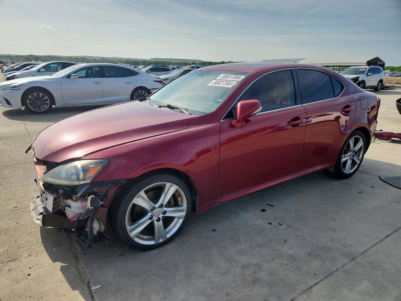 2011 Lexus Is 250 Red vin: JTHBF5C21B5141472