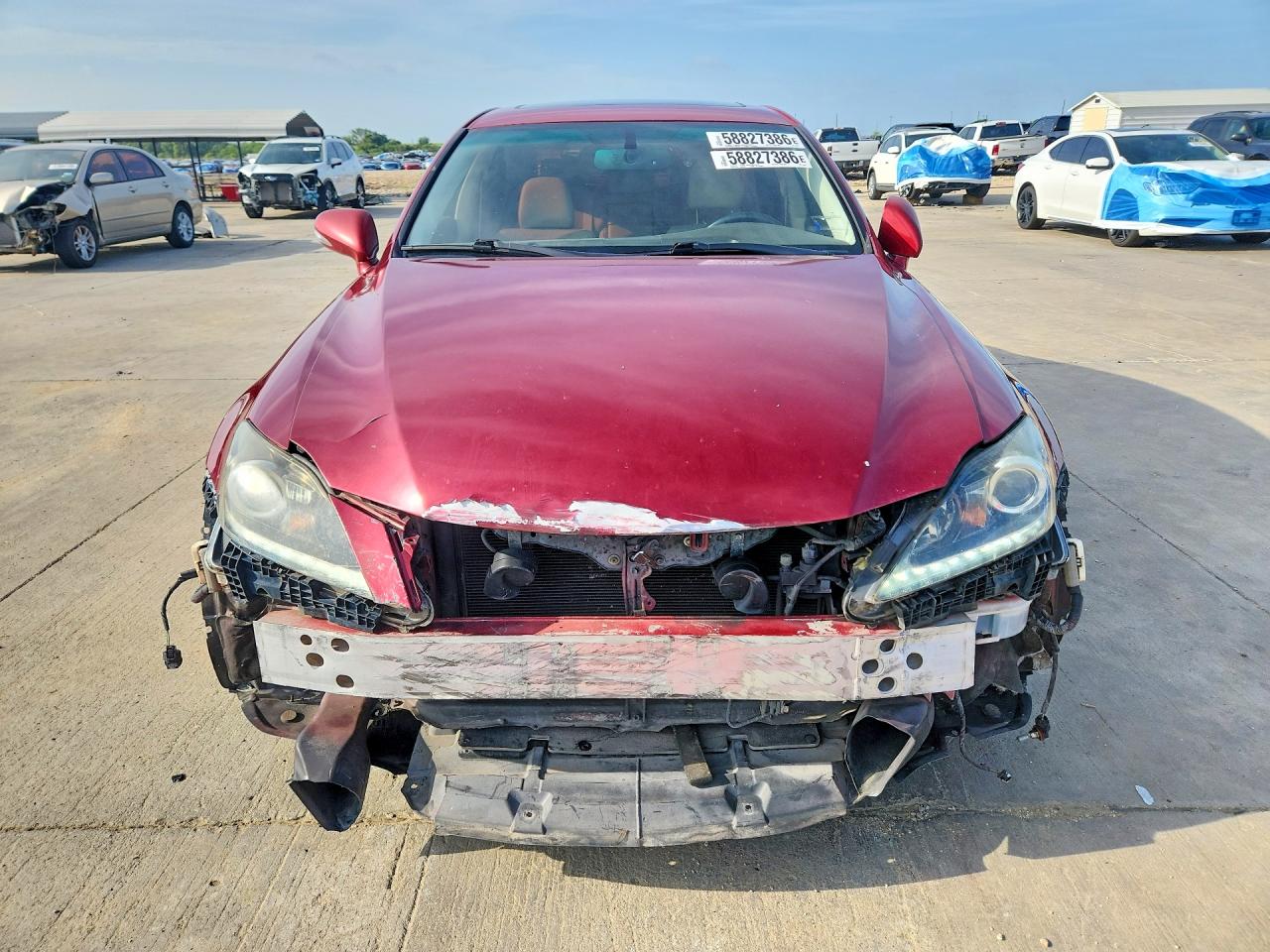 2011 Lexus Is 250 Red vin: JTHBF5C21B5141472